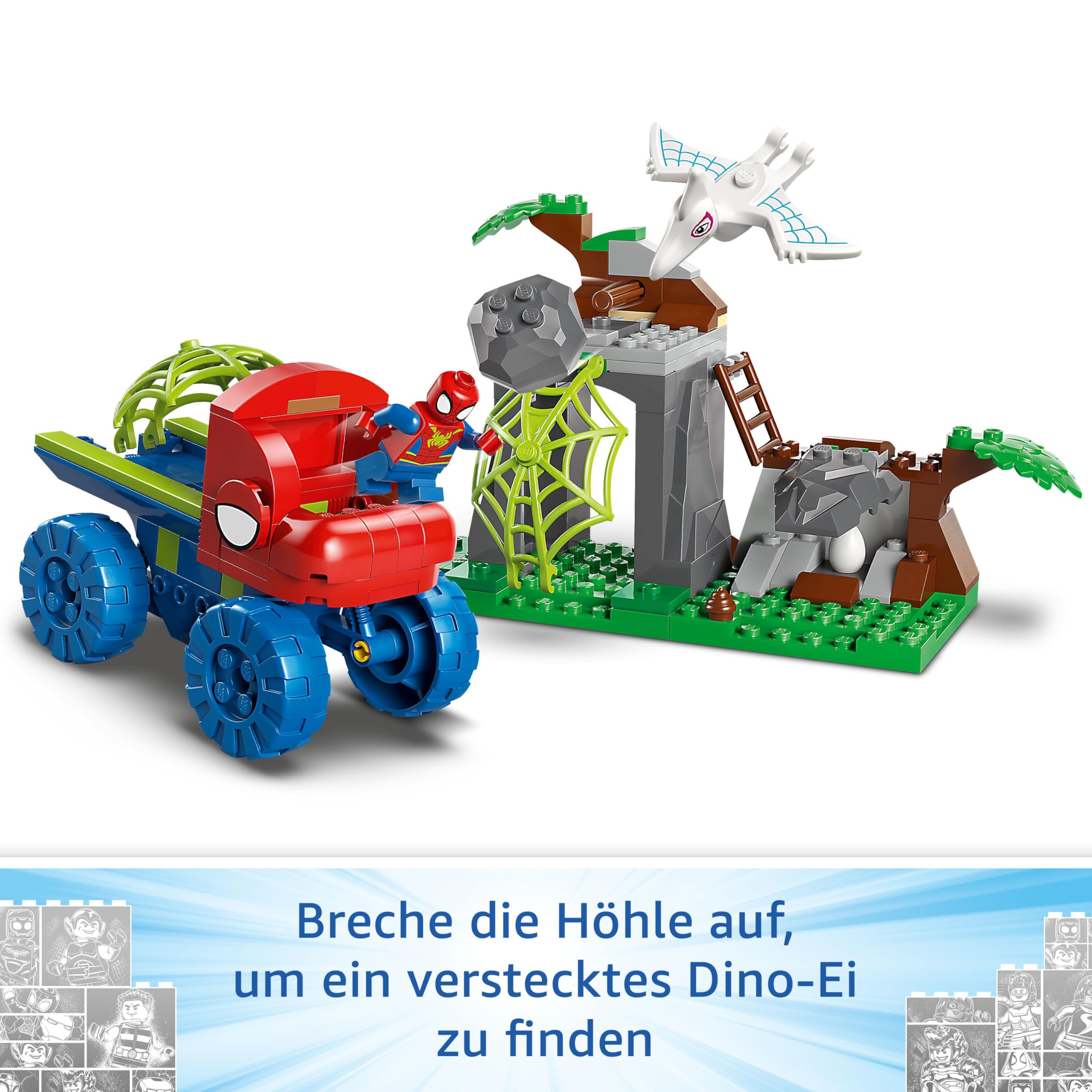 LEGO Marvel Spideys Team auf Rettungsmission im Dino-Truck 11199