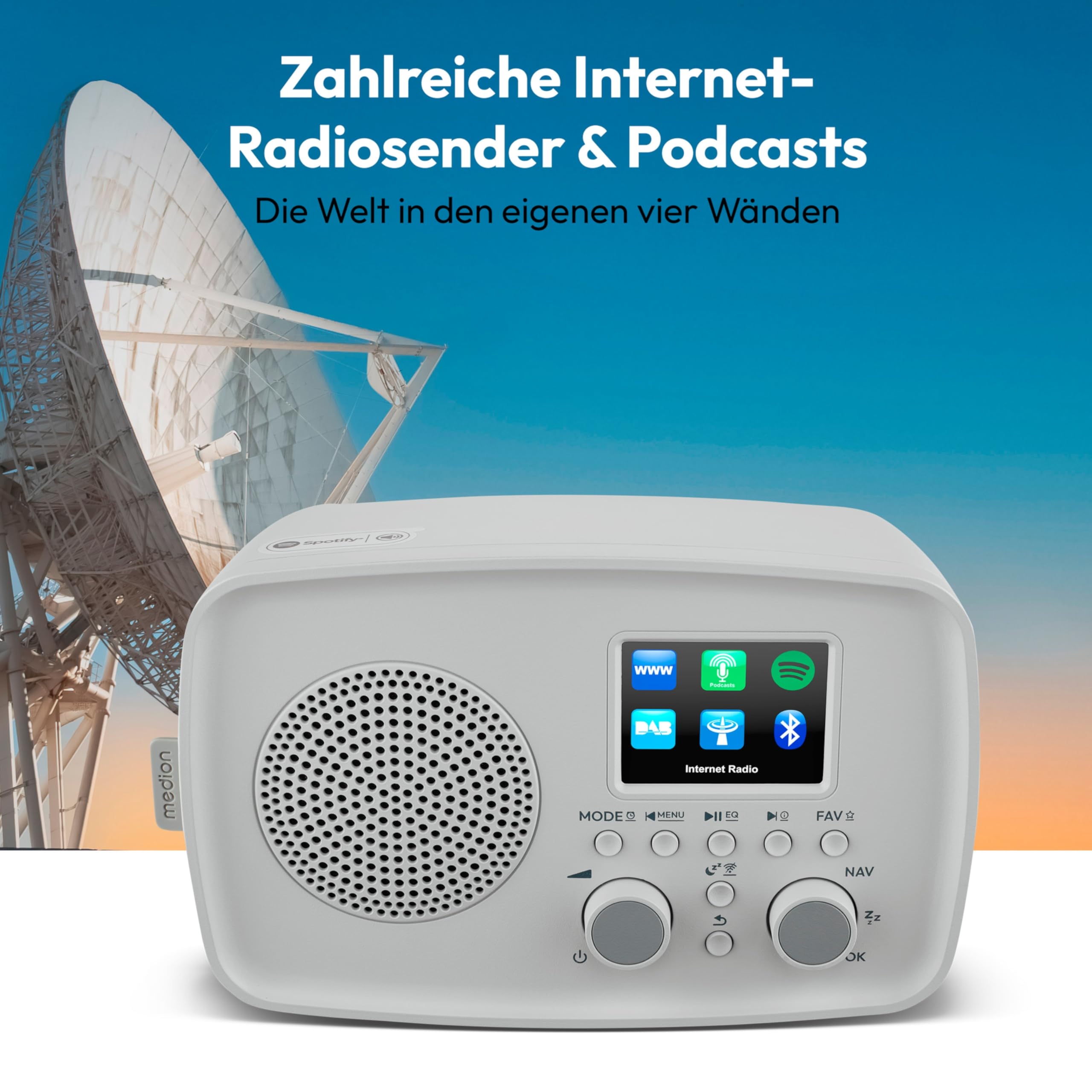 MEDION Internetradio mit DAB+ Life IRE-1