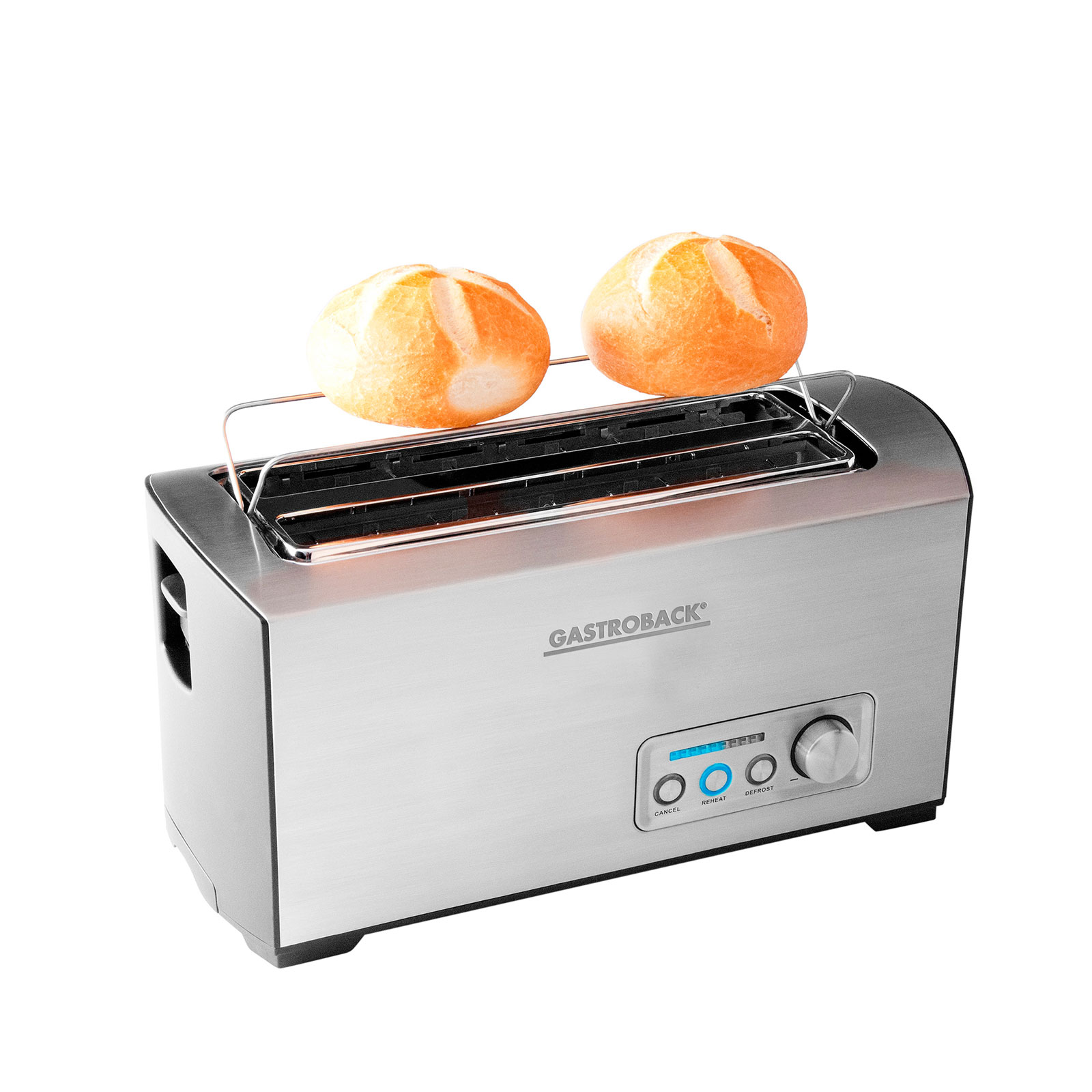 GASTROBACK 42398 Design Classic Toaster Pro 4S für 4 Scheiben Edelstahl