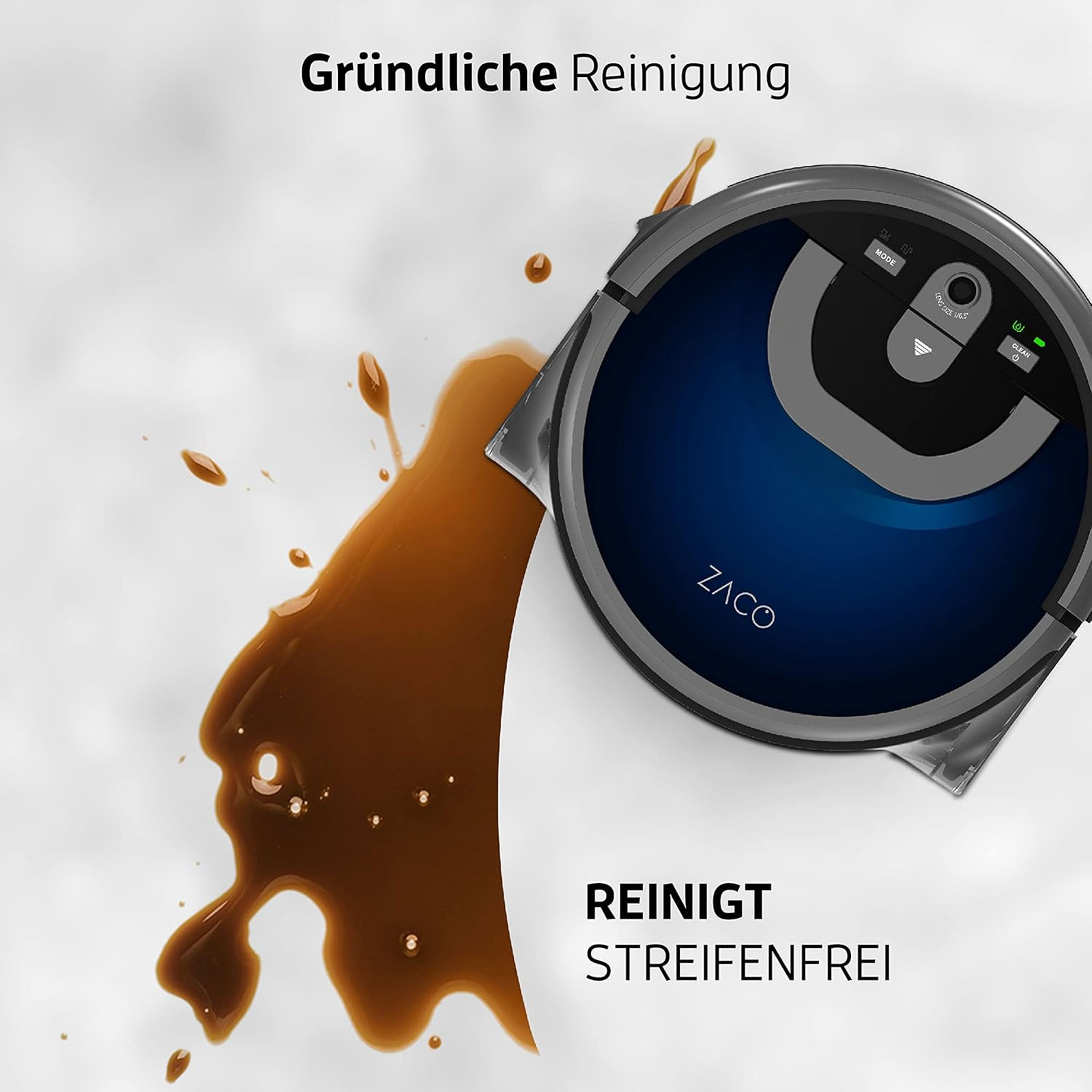 Zaco W450 Saugroboter mit Wischfunktion Zaco W450 Saugroboter mit Wischfunktion