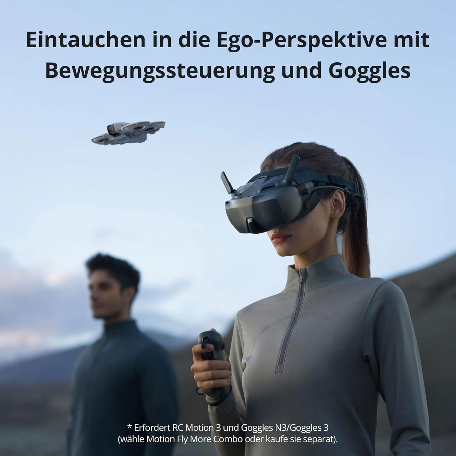 DJI Neo Motion Fly More Combo, Mini drohne mit 4K UHD-Kamera für Erwachsene