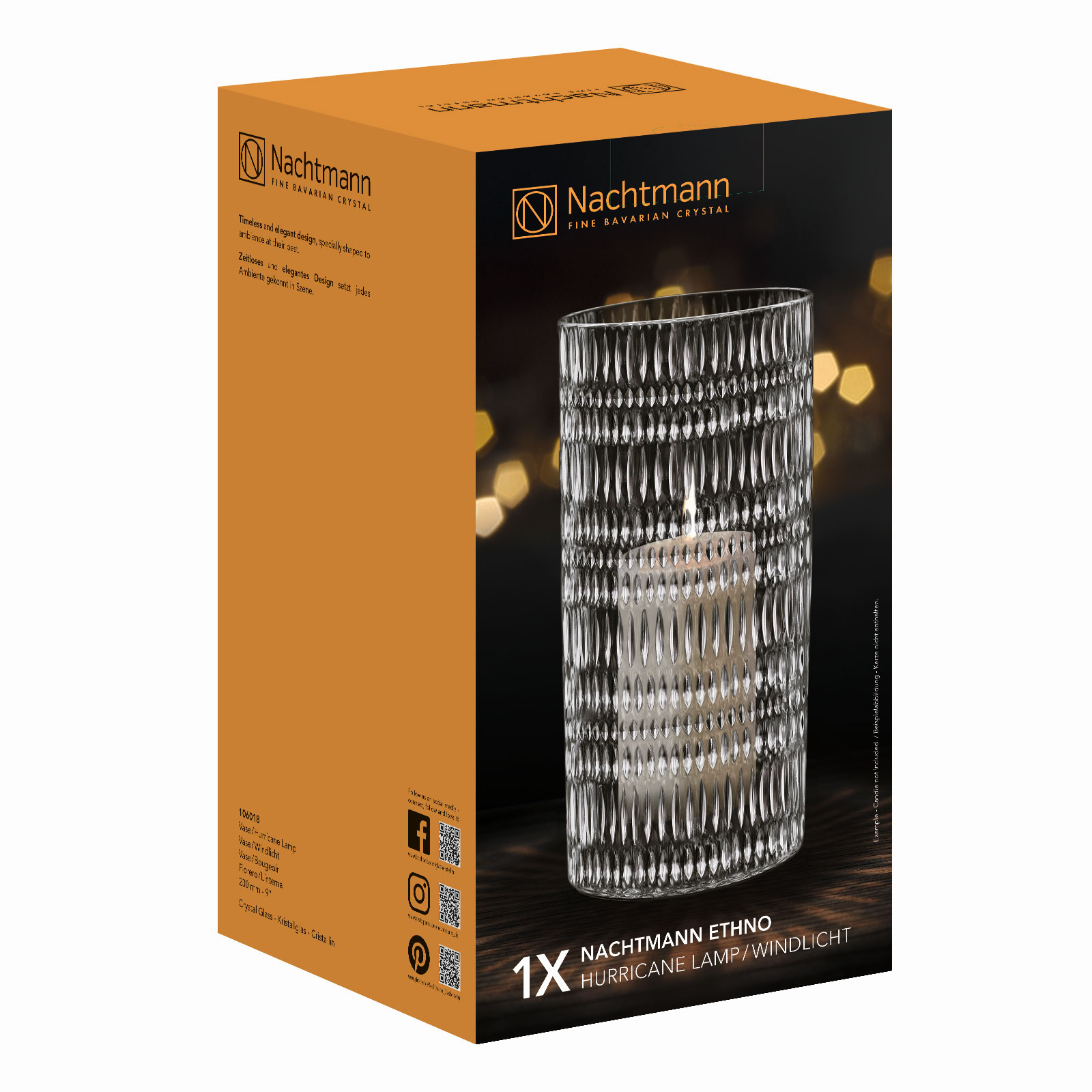 NACHTMANN 106018 Ethno Vase / Windlicht - 23cm 