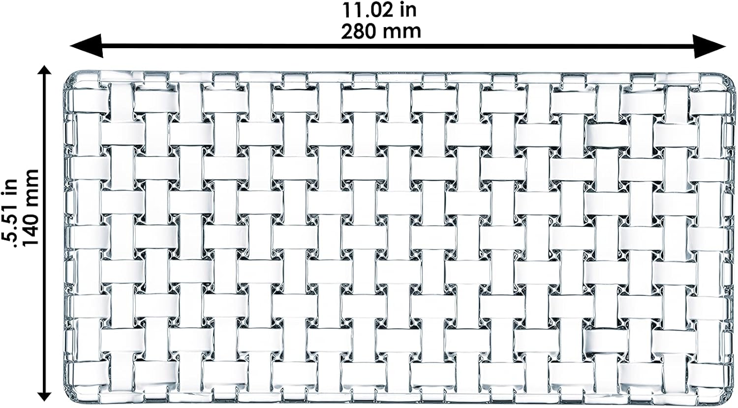 Nachtmann Servierplatte Kristallglas 28 cm Bossa Nova 0081399-0