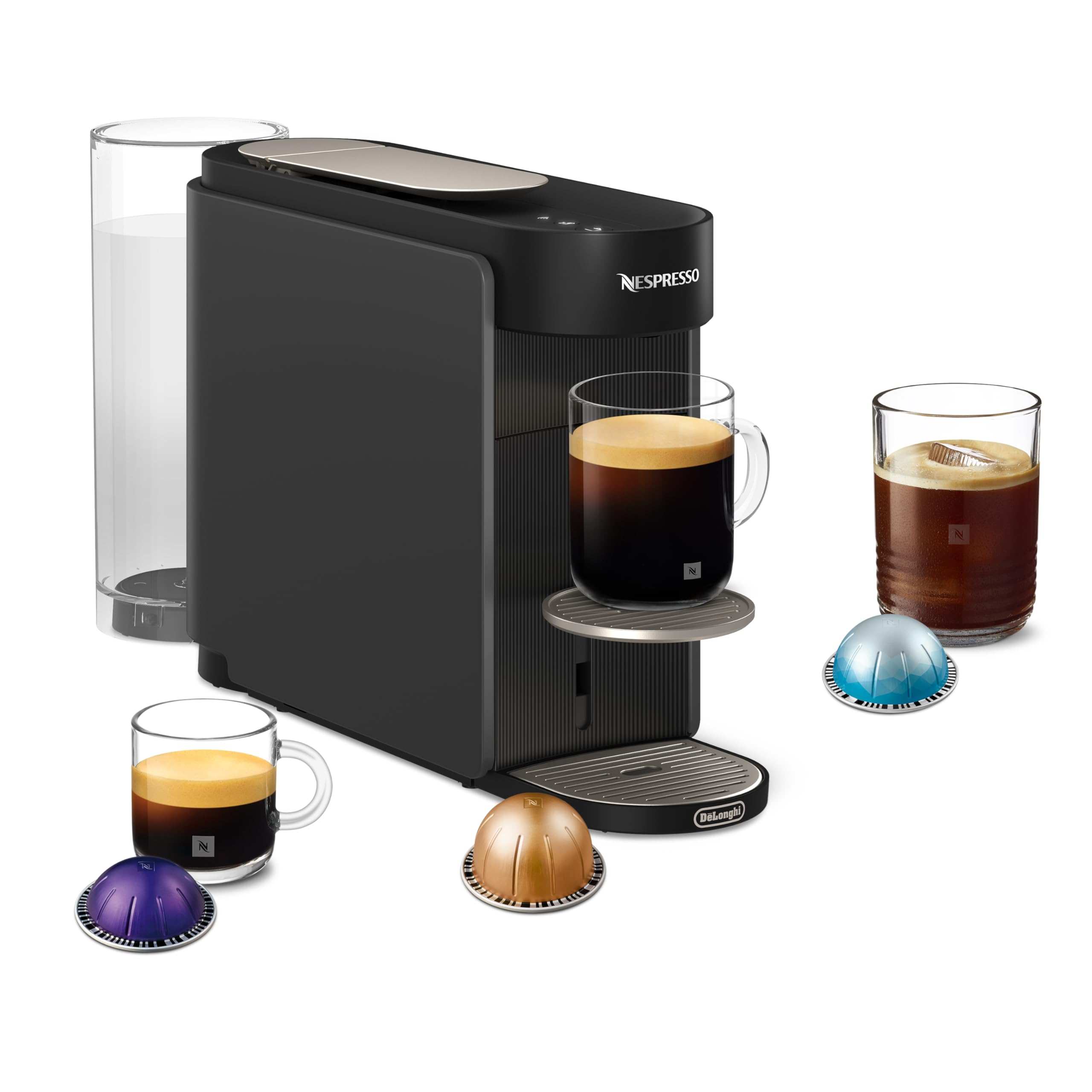 Nespresso  DeLonghi Vertuo Up ENV200.GY inkl. Aeroccino 3 Milchaufschäumer