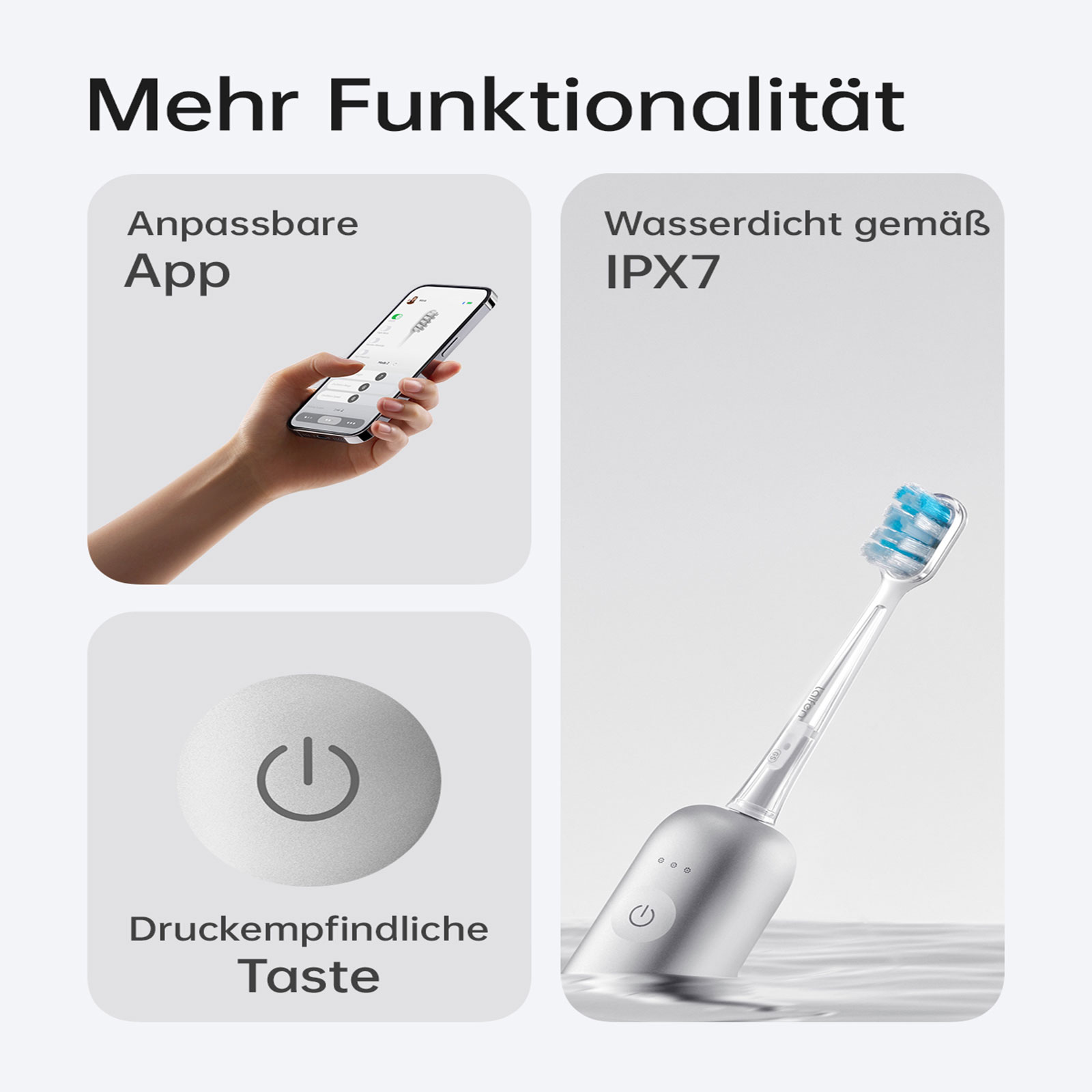 Laifen Wave Alu Elektrische Zahnbürste Silber