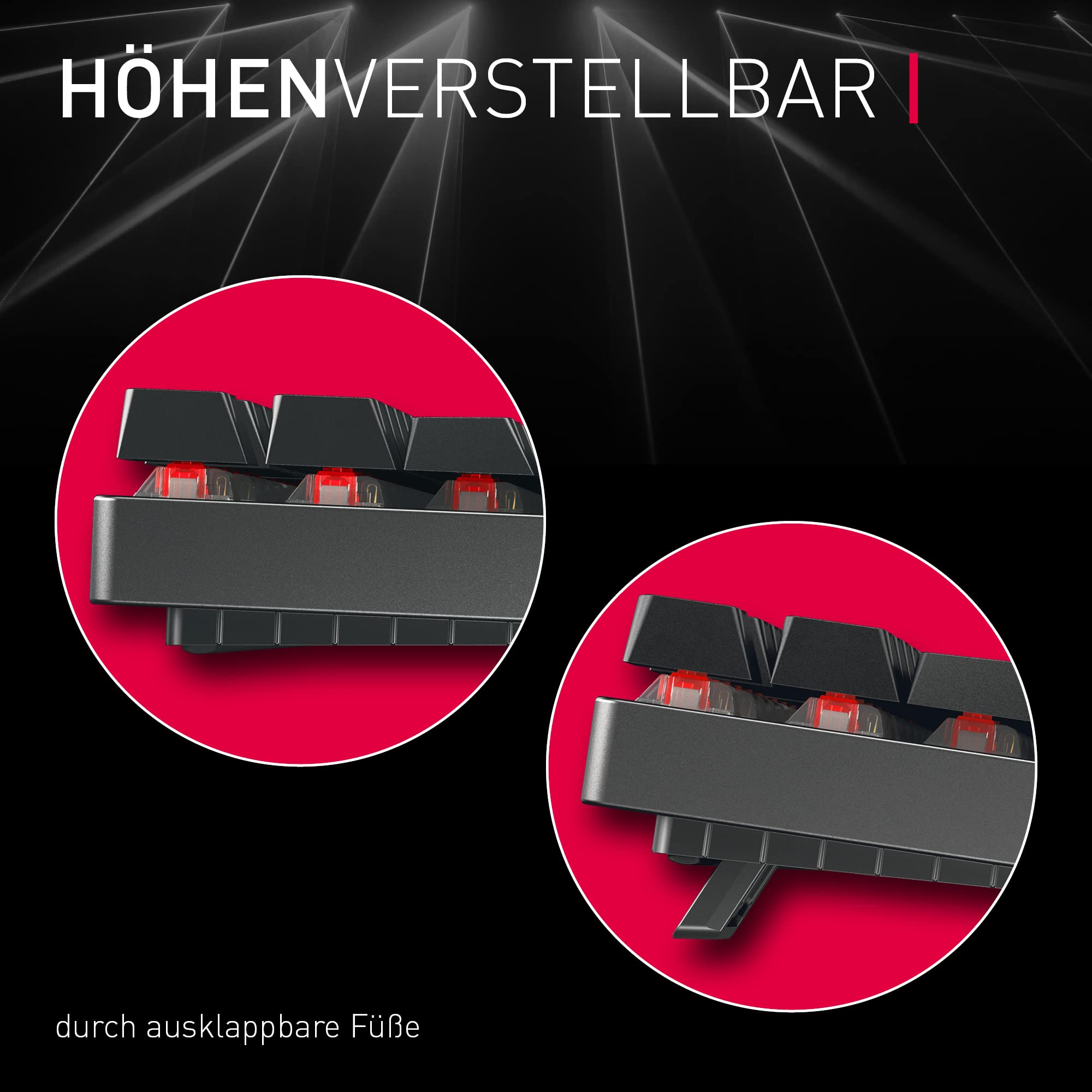 CHERRY MX 8.2 TKL Wireless, Kabellose Gaming-Tastatur ohne Nummernblock