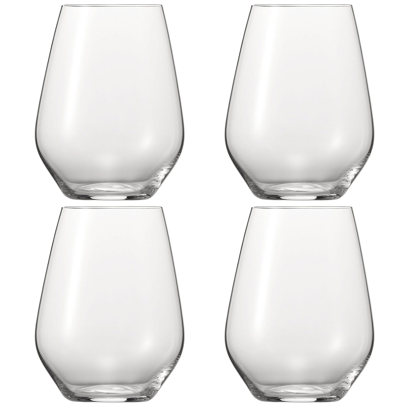 Spiegelau 4-teiliges Universalbecher-Set M, Trinkgläser, Kristallglas, 625 ml, Authentis Casual, 4800282