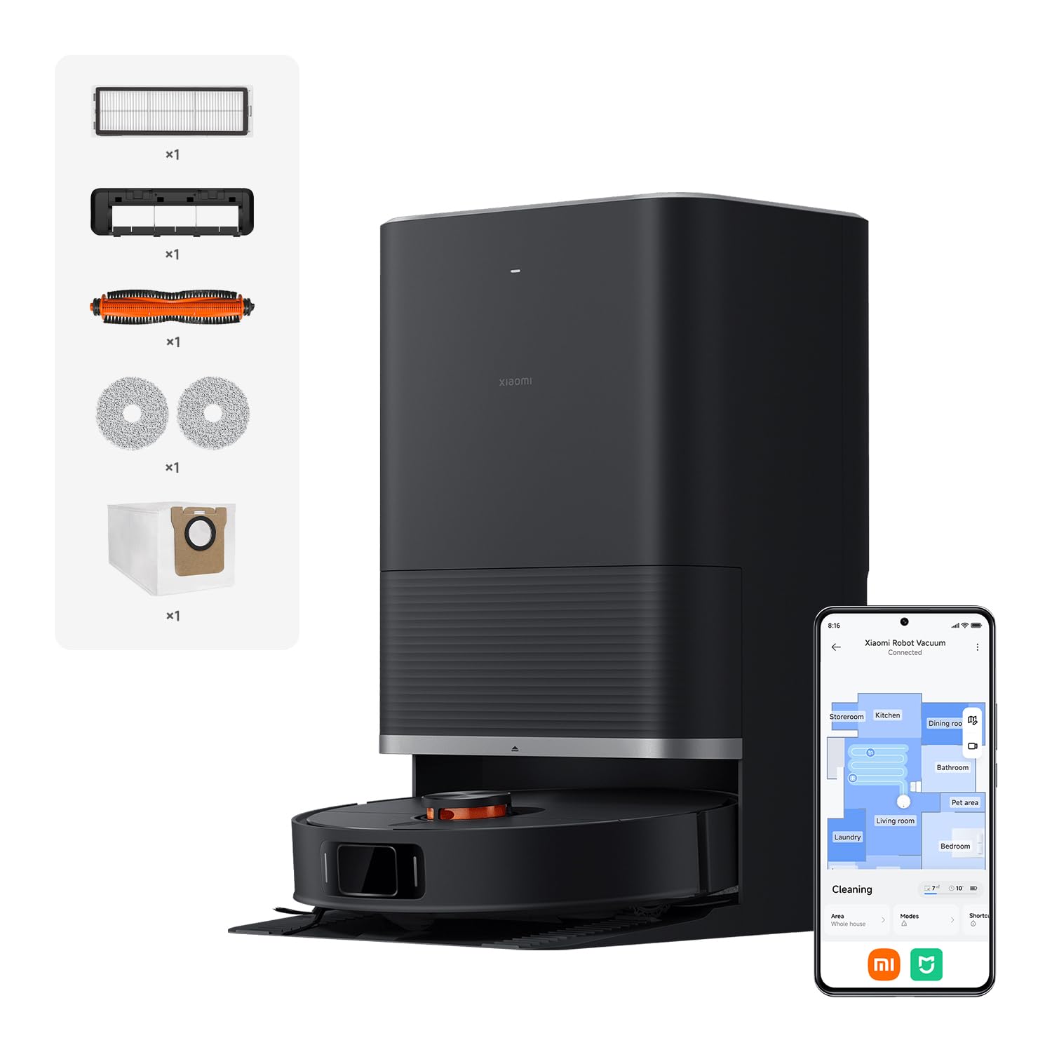 Xiaomi Robot Vacuum X20 Max – 8000 Pa Saugleistung