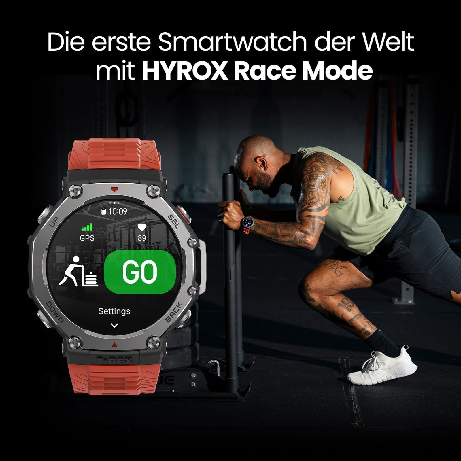 Amazfit T-Rex 3, Onyx Black Smartwatch (Herzfrequenzmessung, Schrittzähler) Amazfit T-Rex 3, Onyx Black Smartwatch (Herzfrequenzmessung, Schrittzähler)