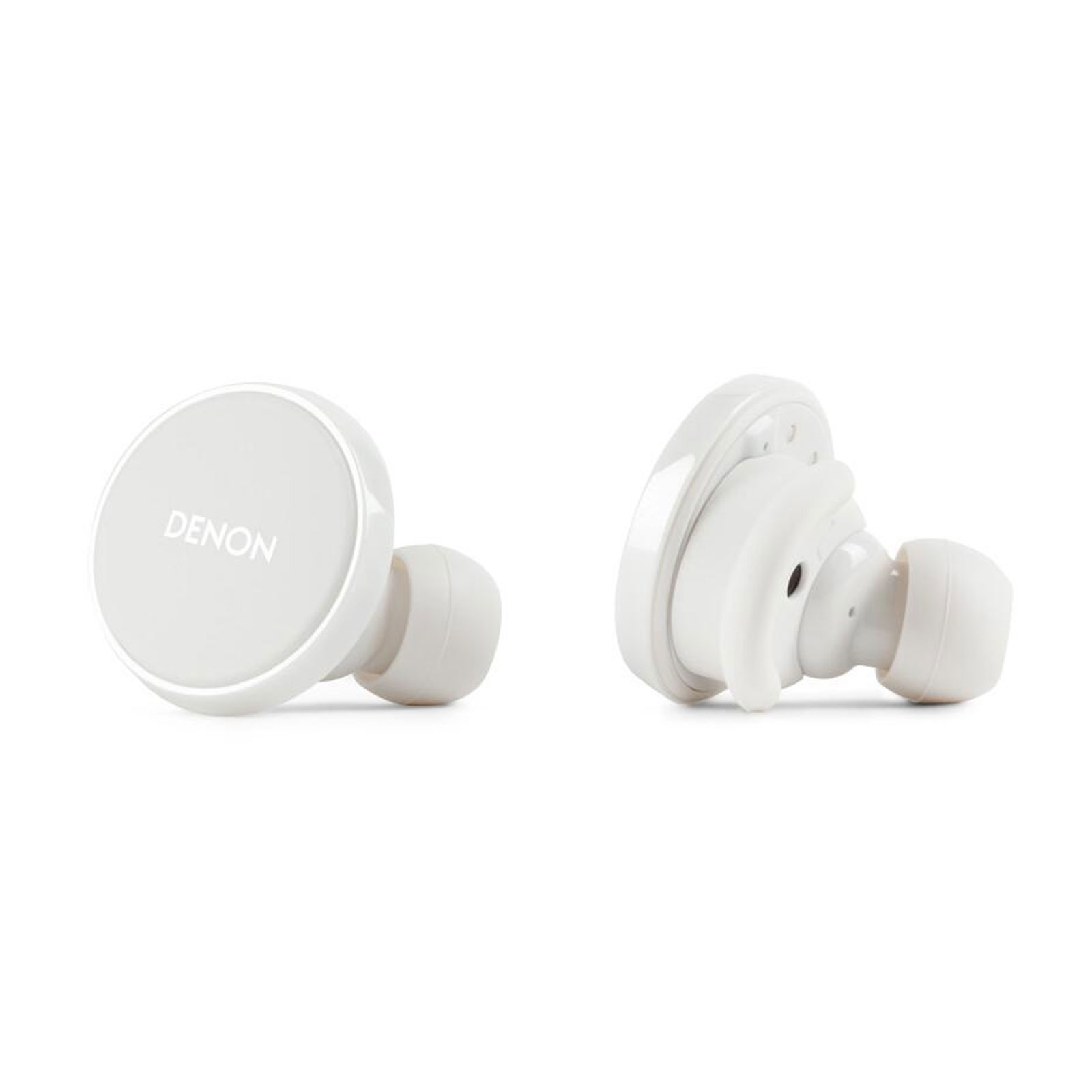 DENON PerL Pro white In-Ear Kopfhörer (Noise Cancelling, Adaptive Acoustic Technology (AAT), Bluetooth 5.3, Touch Control, IPX4)