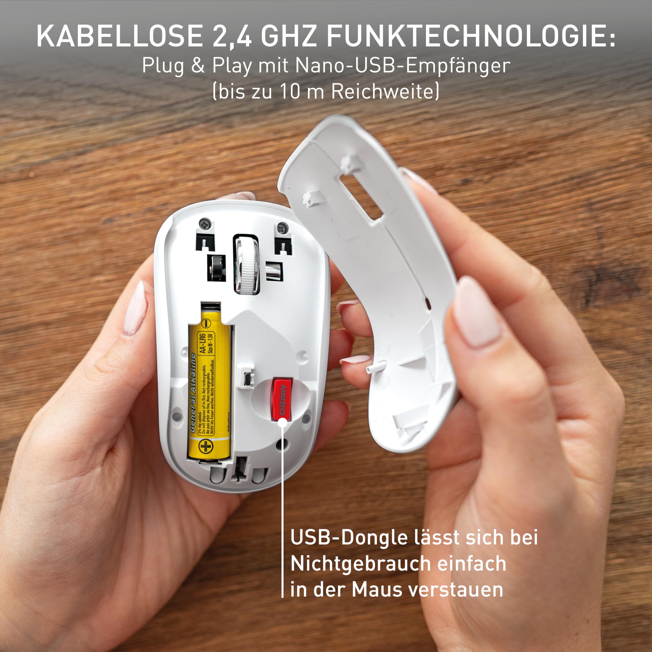 CHERRY MW 2200, Kabellose Laptop-Maus