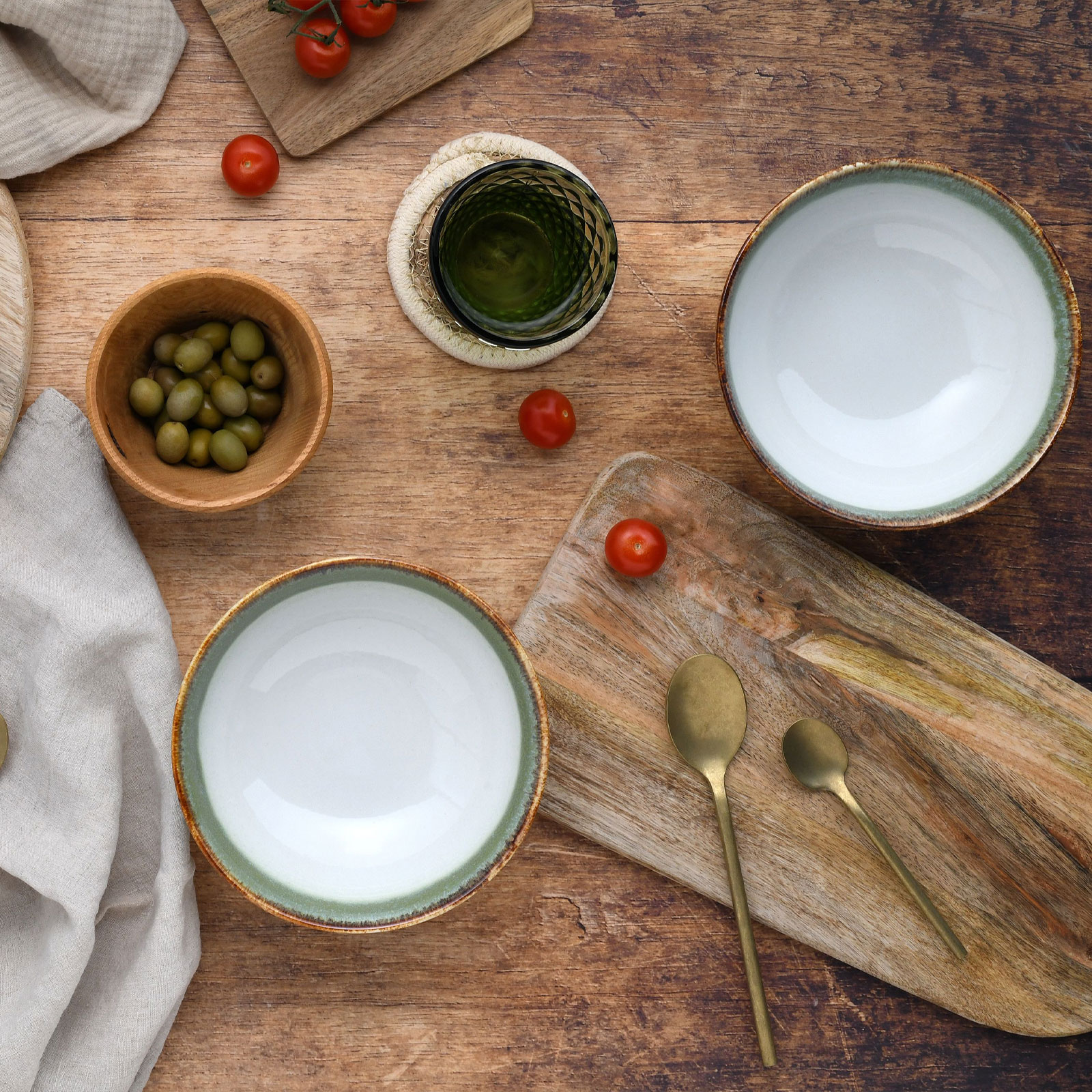 CreaTable Cascade 21685 Buddha Bowl Set, 4-teilig