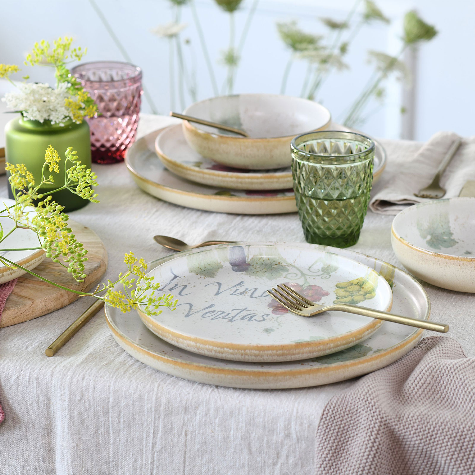 CreaTable 24222 Uno In Vino Veritas, Tellerset 12-teilig