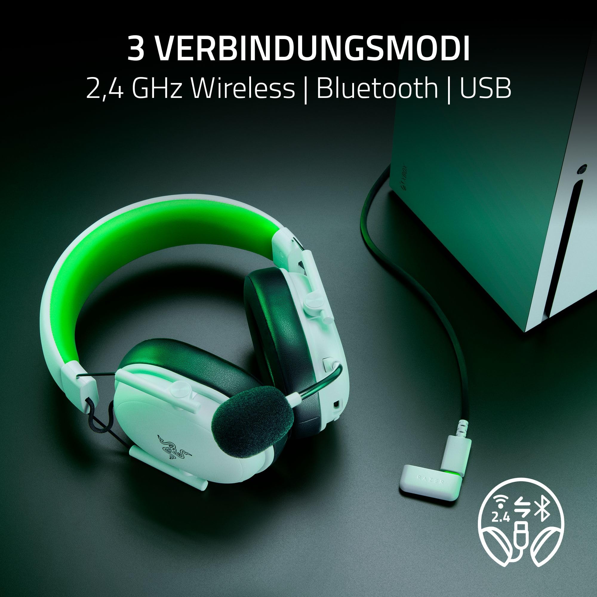 Razer BlackShark V3 X HyperSpeed Xbox - Kabelloses E-Sport Gaming Headset