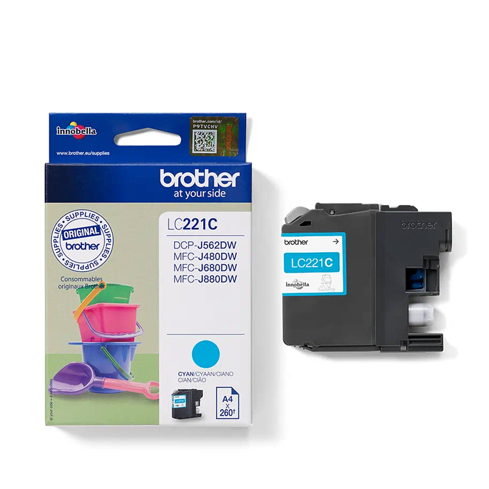 Brother LC221C Druckerpatrone Cyan