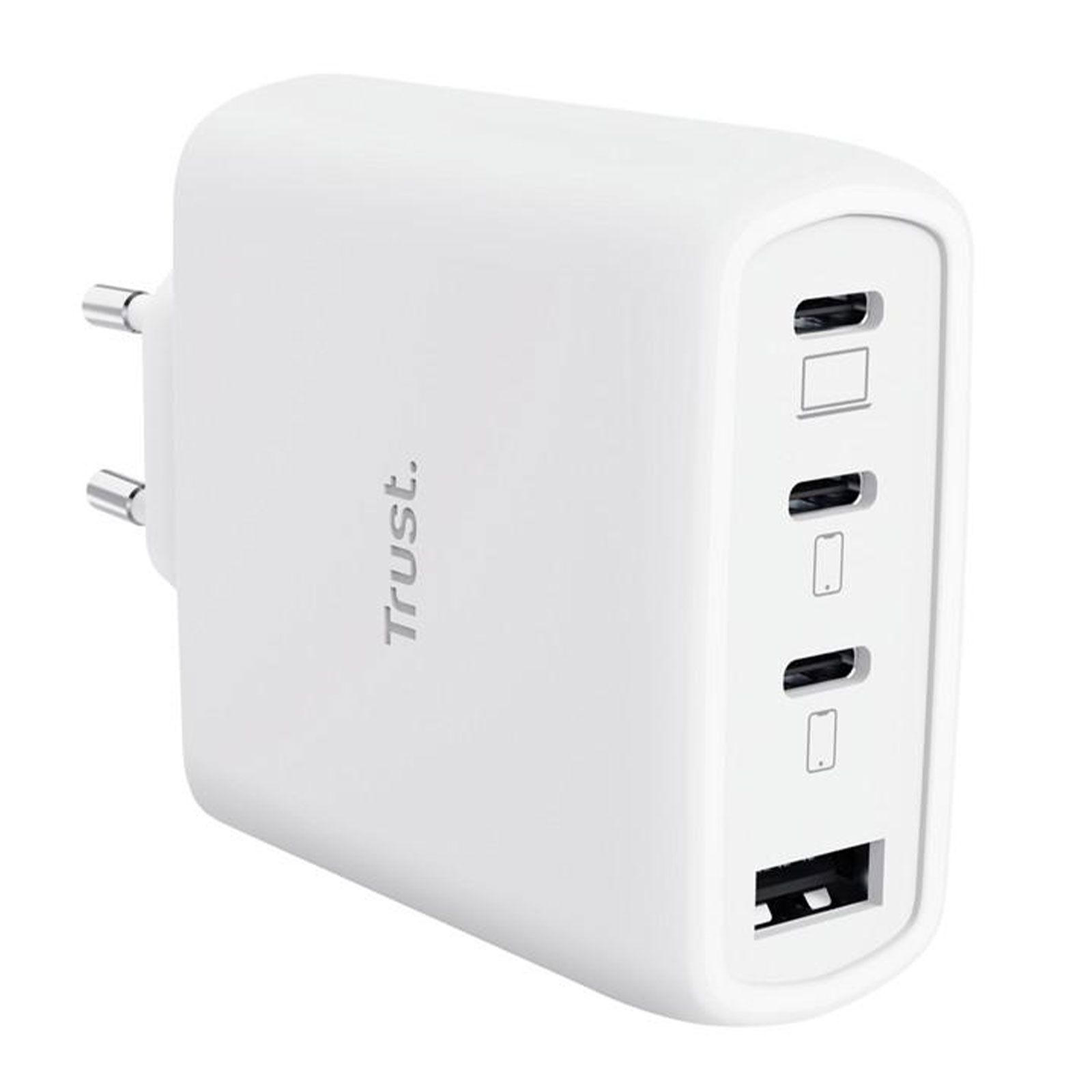 Trust Maxo GaN-USB-Tischladegerät mit 65 W und 4 Anschlüssen