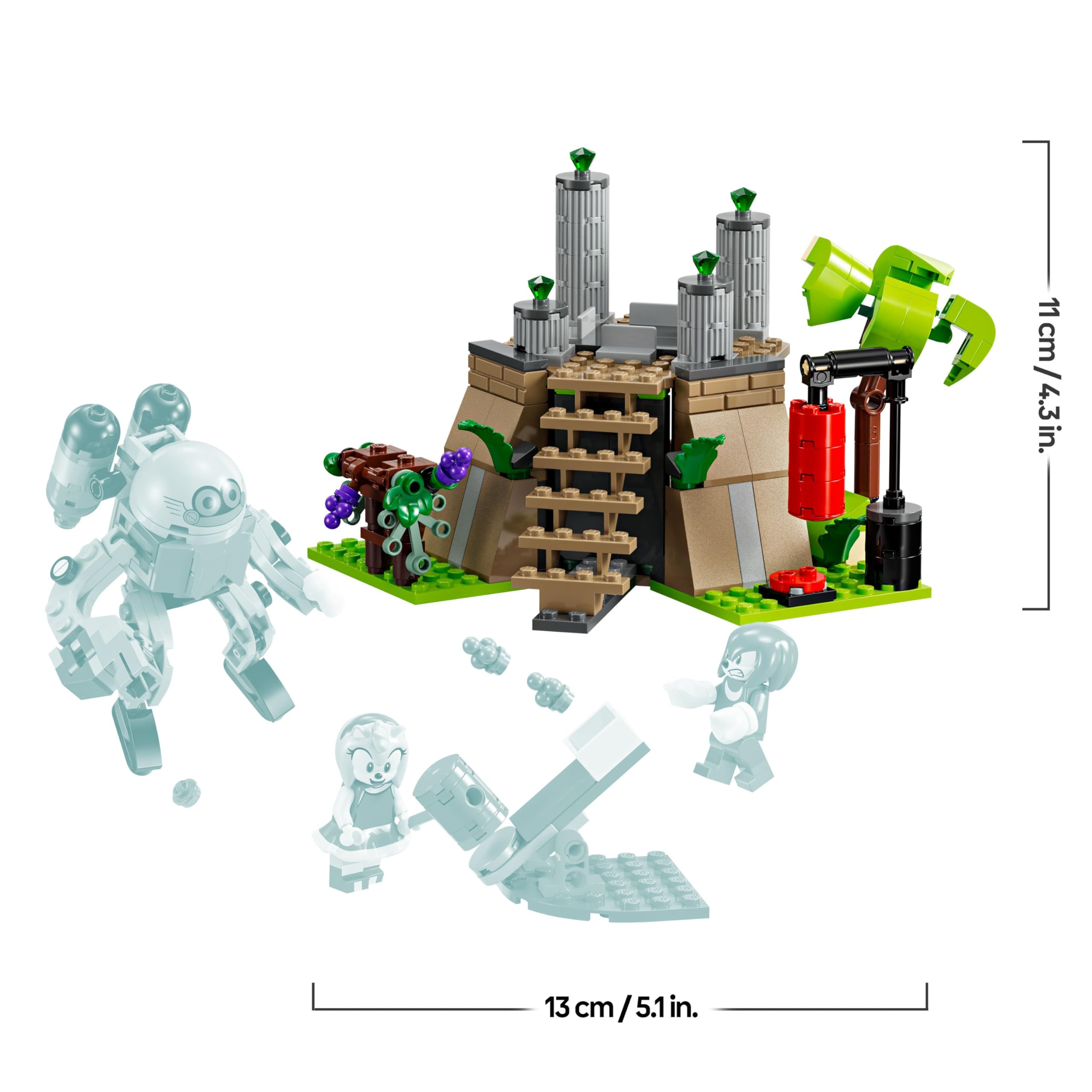 LEGO Sonic The Hedgehog Knuckles und der Schrein des Master Emerald 76998