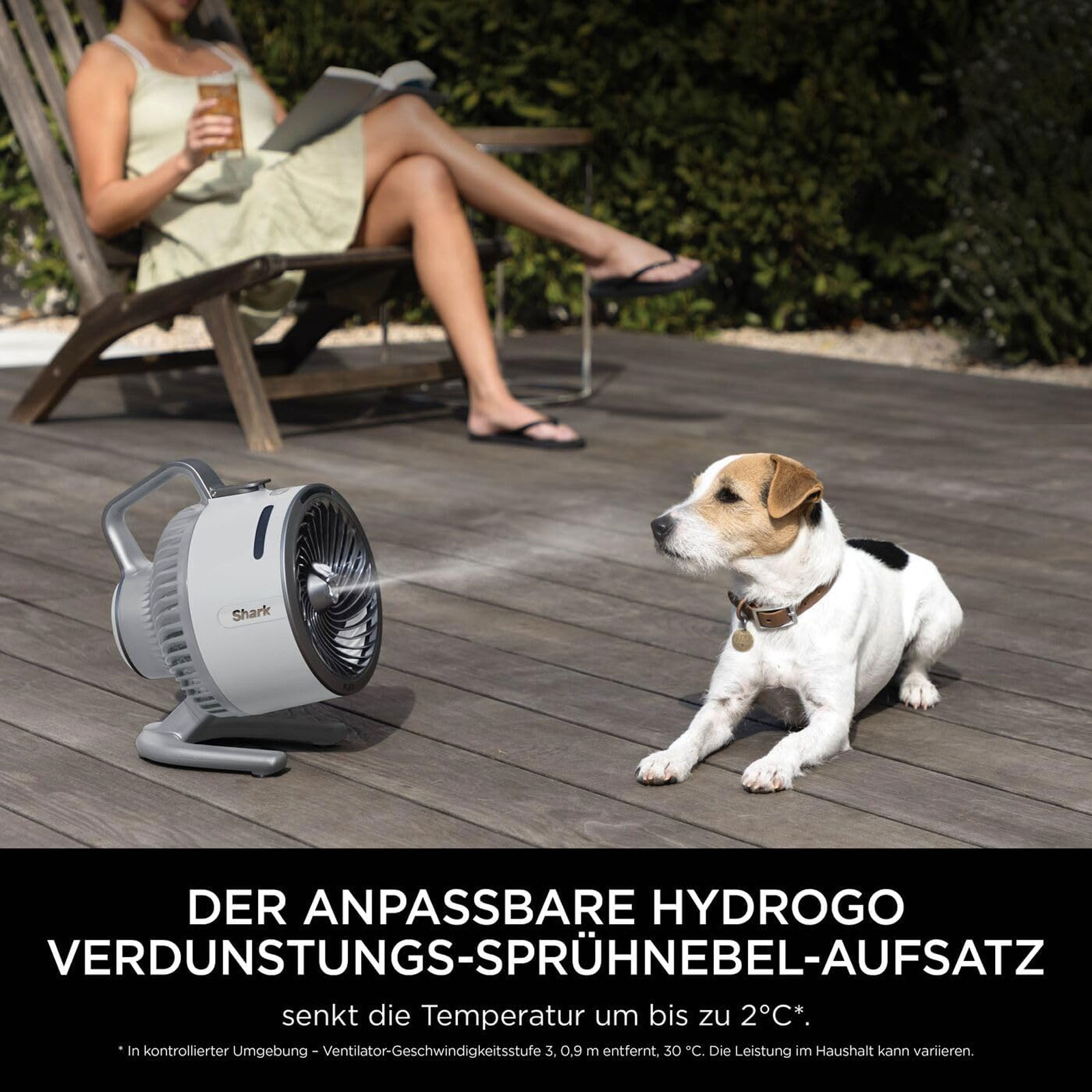 Shark Flex Breeze HydroGo FA050EUDV Ventilator mit Sprühnebel