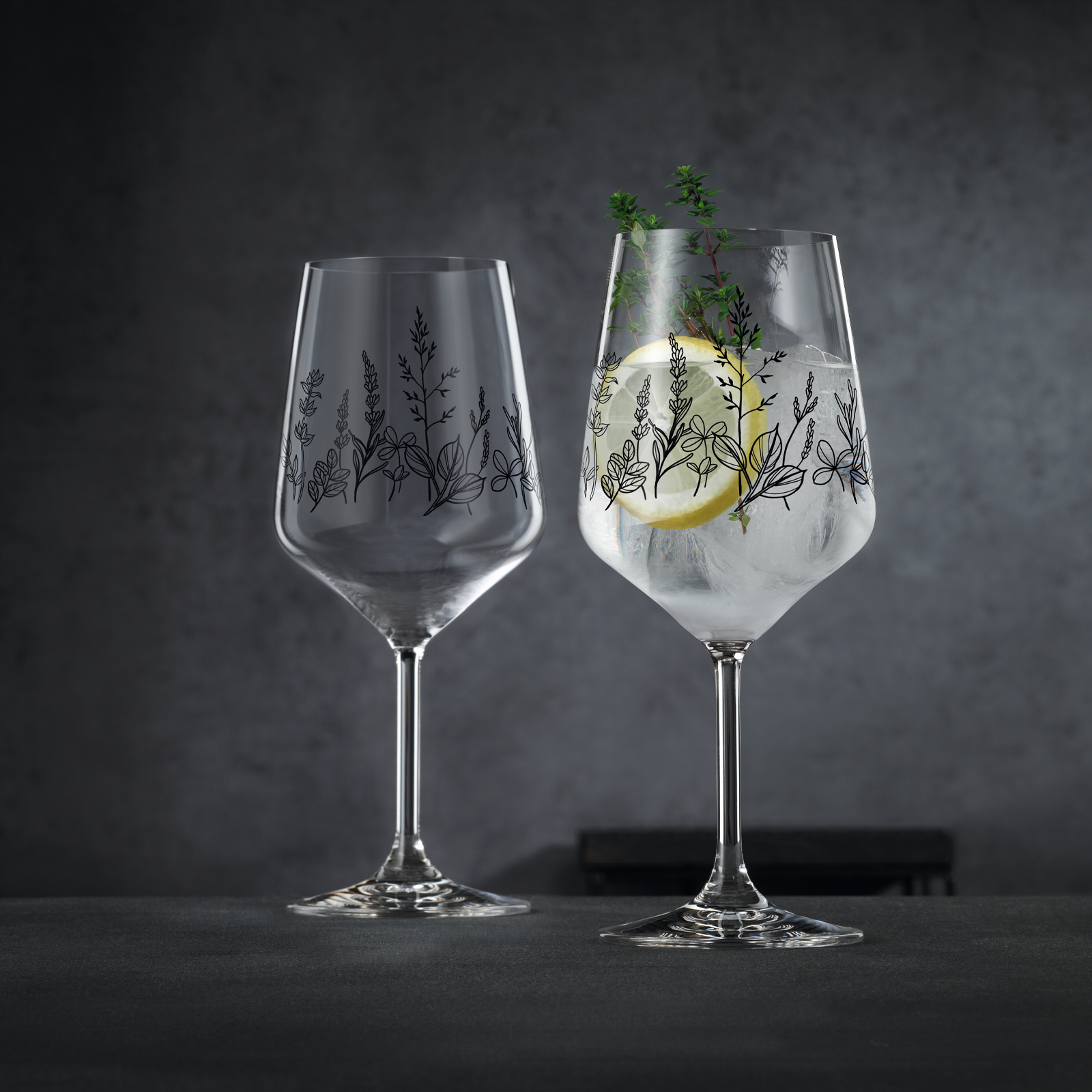 Nachtman Tattoo Botanical Black 105723 Coctailglas Set/2 Nachtman Tattoo Botanical Black 105723 Coctailglas Set/2