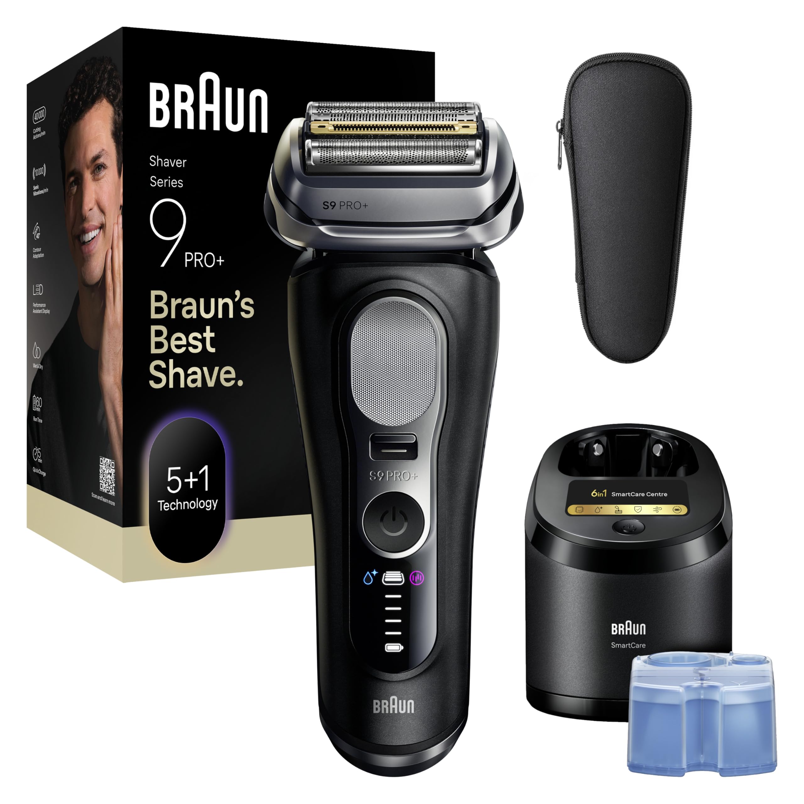BRAUN Series 9 PRO+ 9660cc Elektrorasierer Herrenrasierer Reinigungsstation