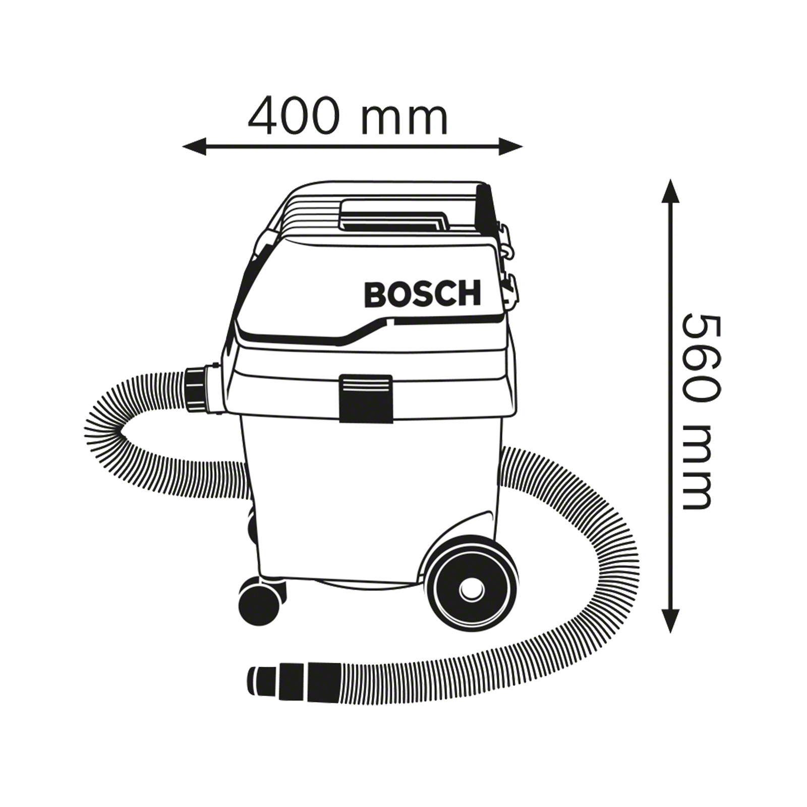 Bosch Professional GAS 25 Nass- und Trockensauger (elektrisch)