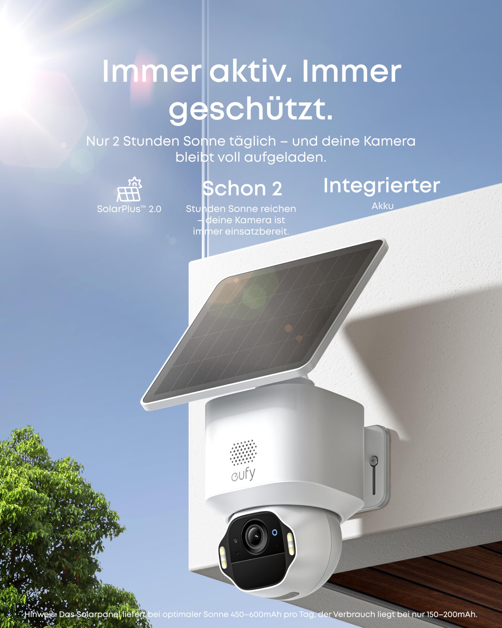 eufy SoloCam E42 (2-Cam Kit), 4K Überwachungskamera für außen