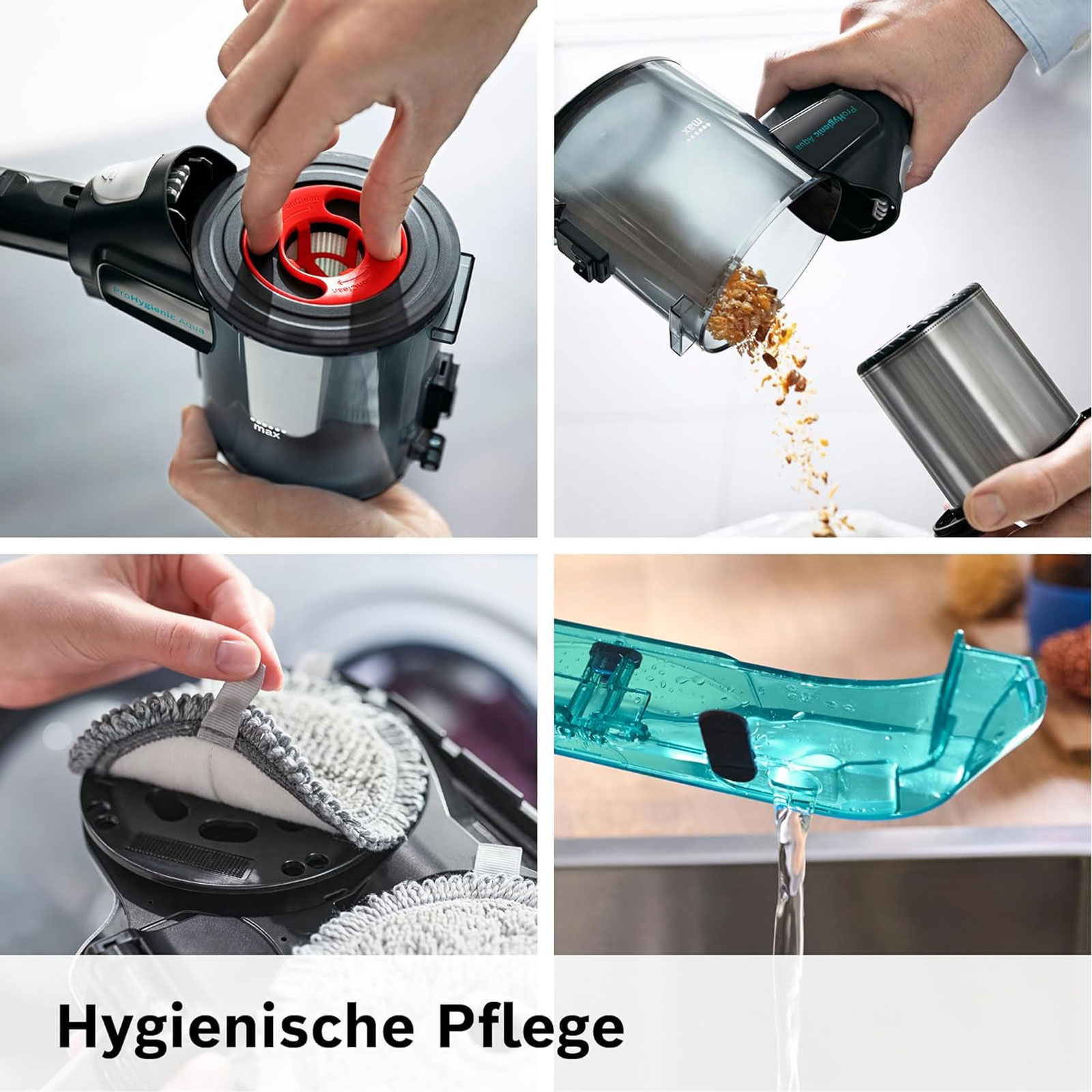 Bosch Unlimited 7 ProHygienic Aqua BKS71HYG1 Akku-Staubsauger