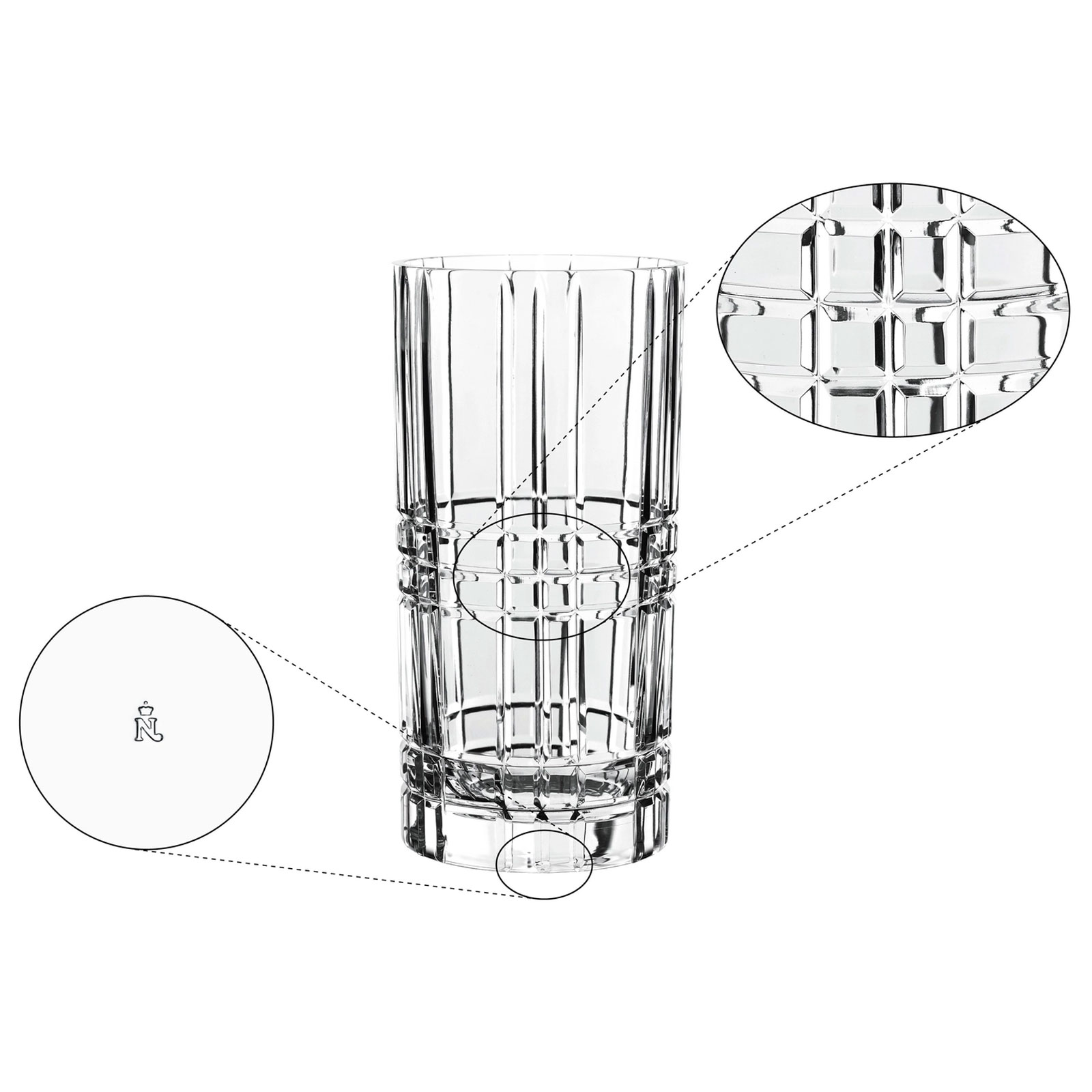 Nachtmann Square Vase 28 cm 0097782-0