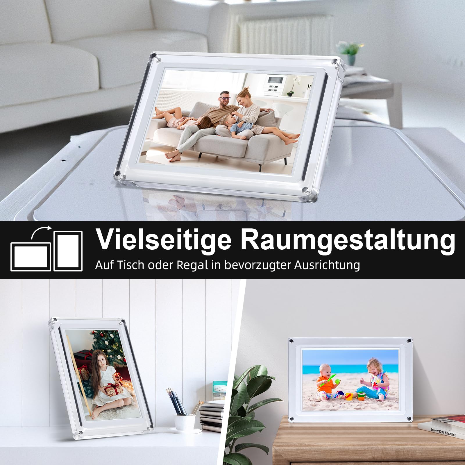 ROLLEI Smart Frame WiFi 109 Acrylic Digitaler Bilderrahmen