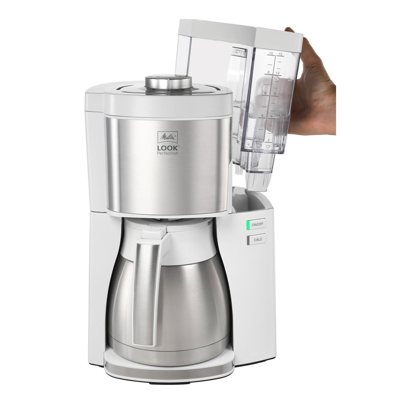 MELITTA 1025-15 Look V Therm Perfection Kaffeeautomat weiß-Edelstahl