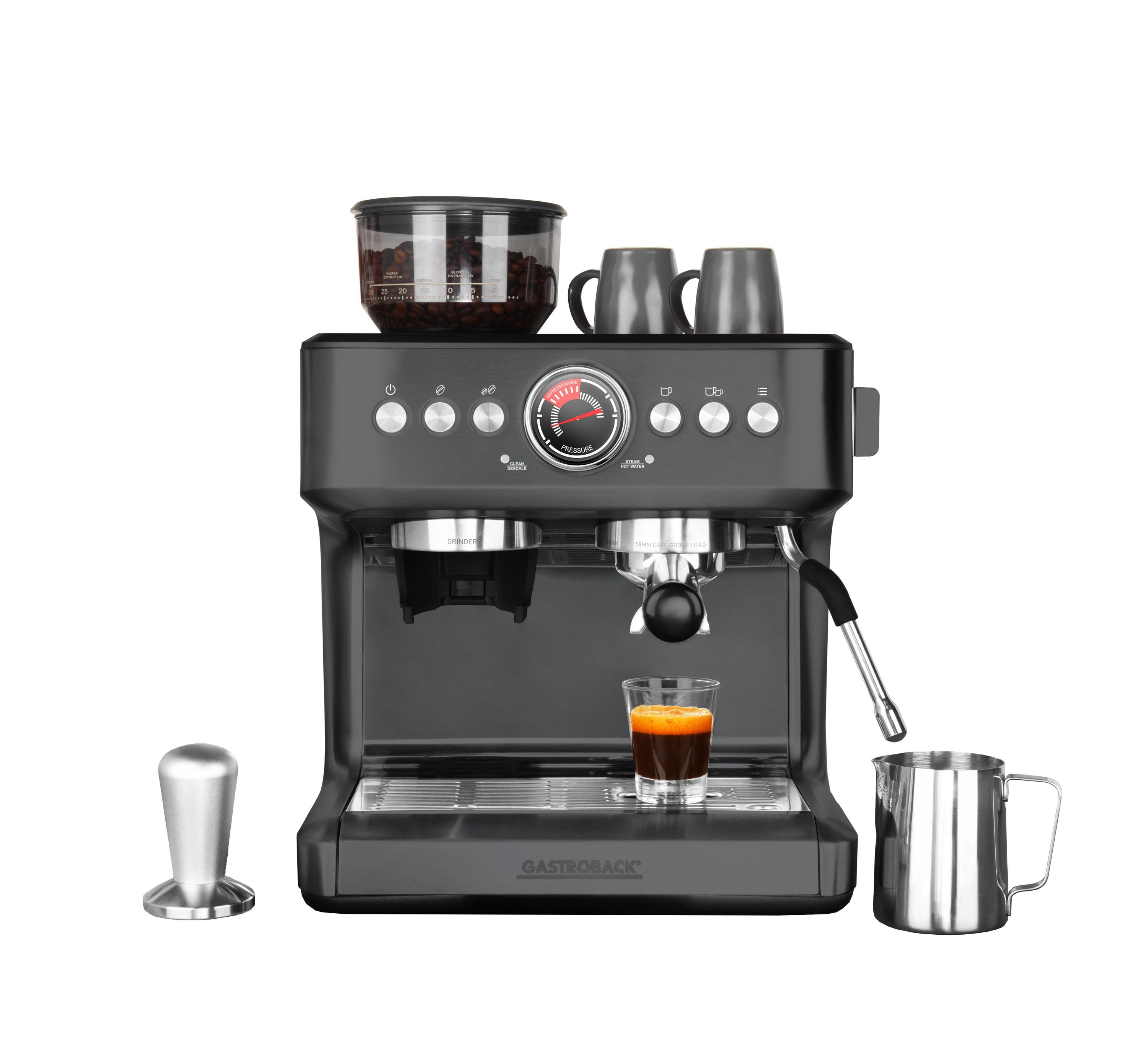 Gastroback 42627 Design Espresso Advanced Urban Duo Siebträger-Espressomaschine