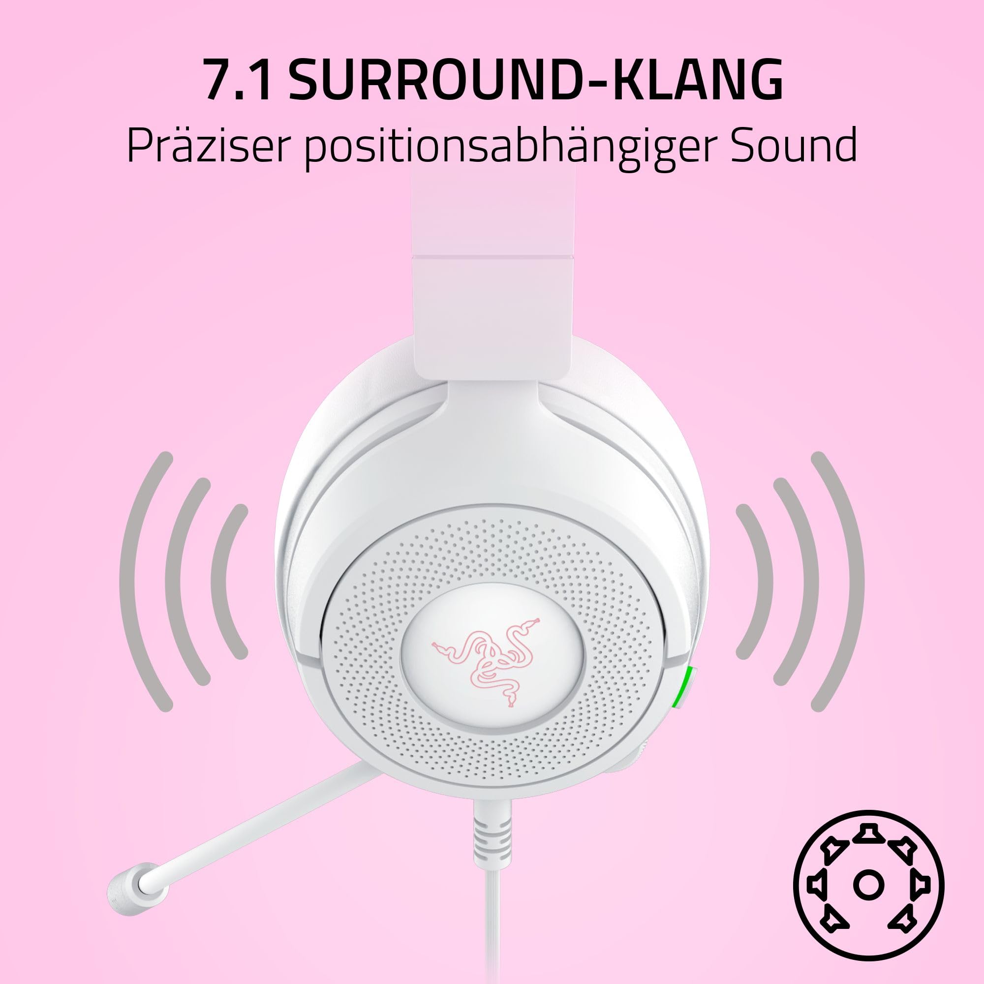 Razer Kraken Kitty V3 X - Kabelgebundenes Kitty-Headset für Gaming