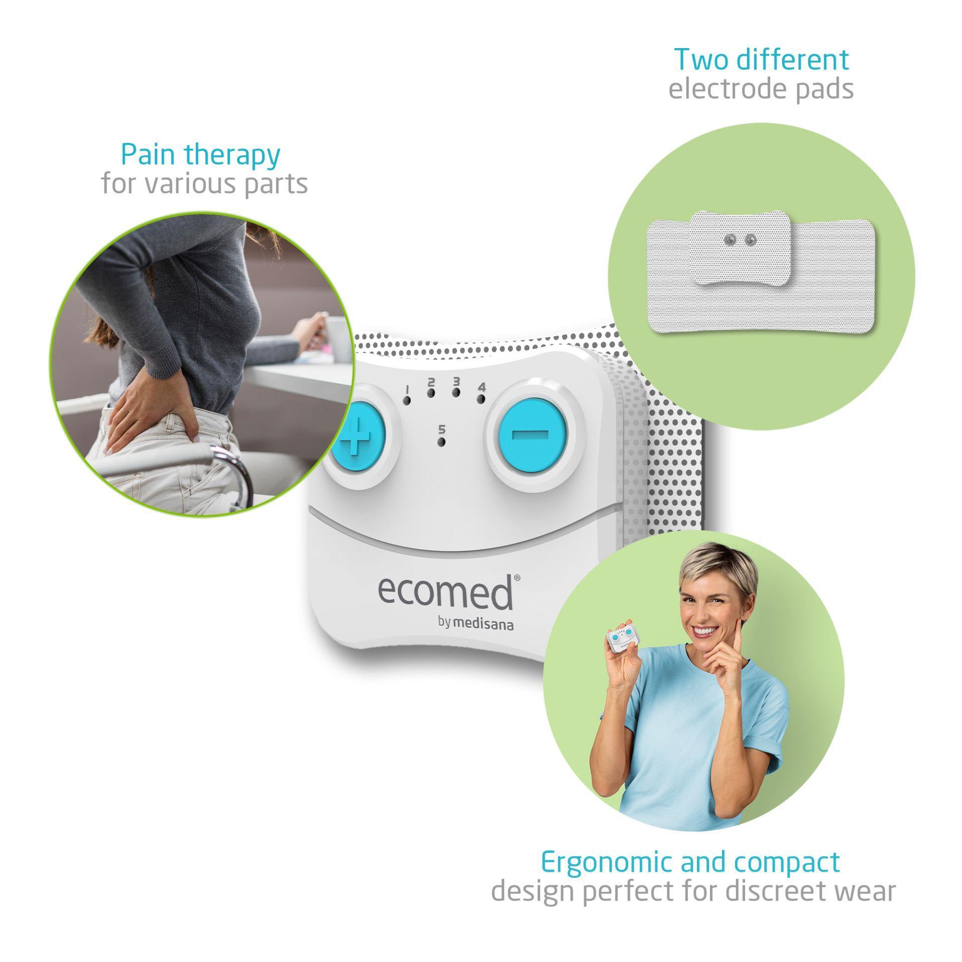 ecomed by medisana TT-10E Wireless TENS 23455 Elektrotherapiegerät