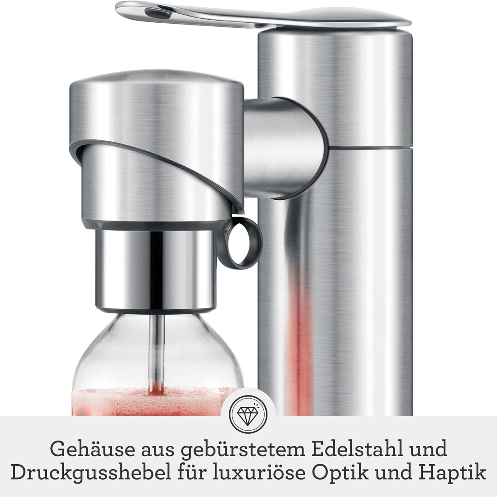 Sage the InFizz Fusion Gebürstetes Edelstahlgrau Trinkwassersprudler