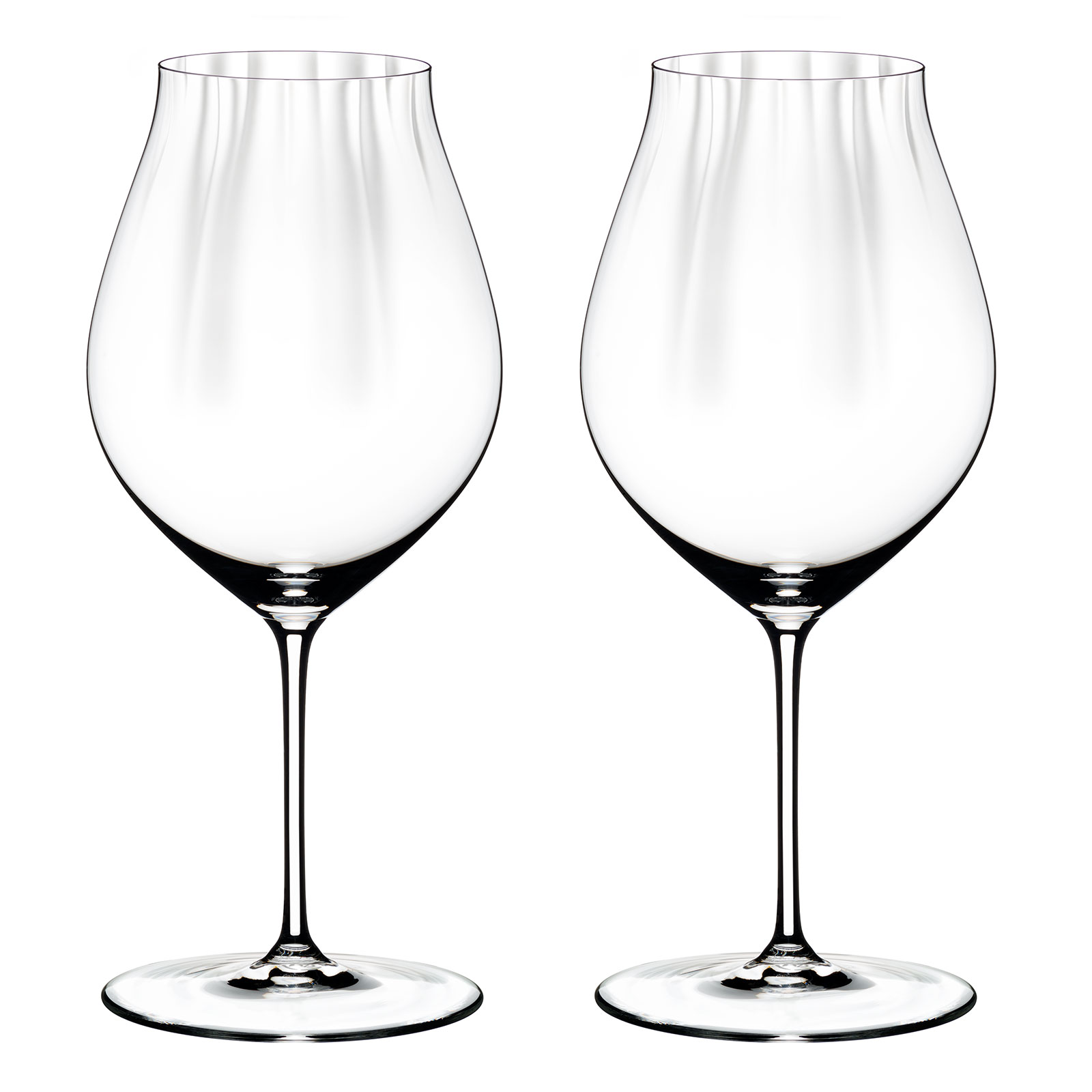 Riedel Dekanter Curly Pink Mini + Riedel Performance Pinot Noir Rotweinglas 2er Set inkl. Riedel Glas Reinigungskugeln