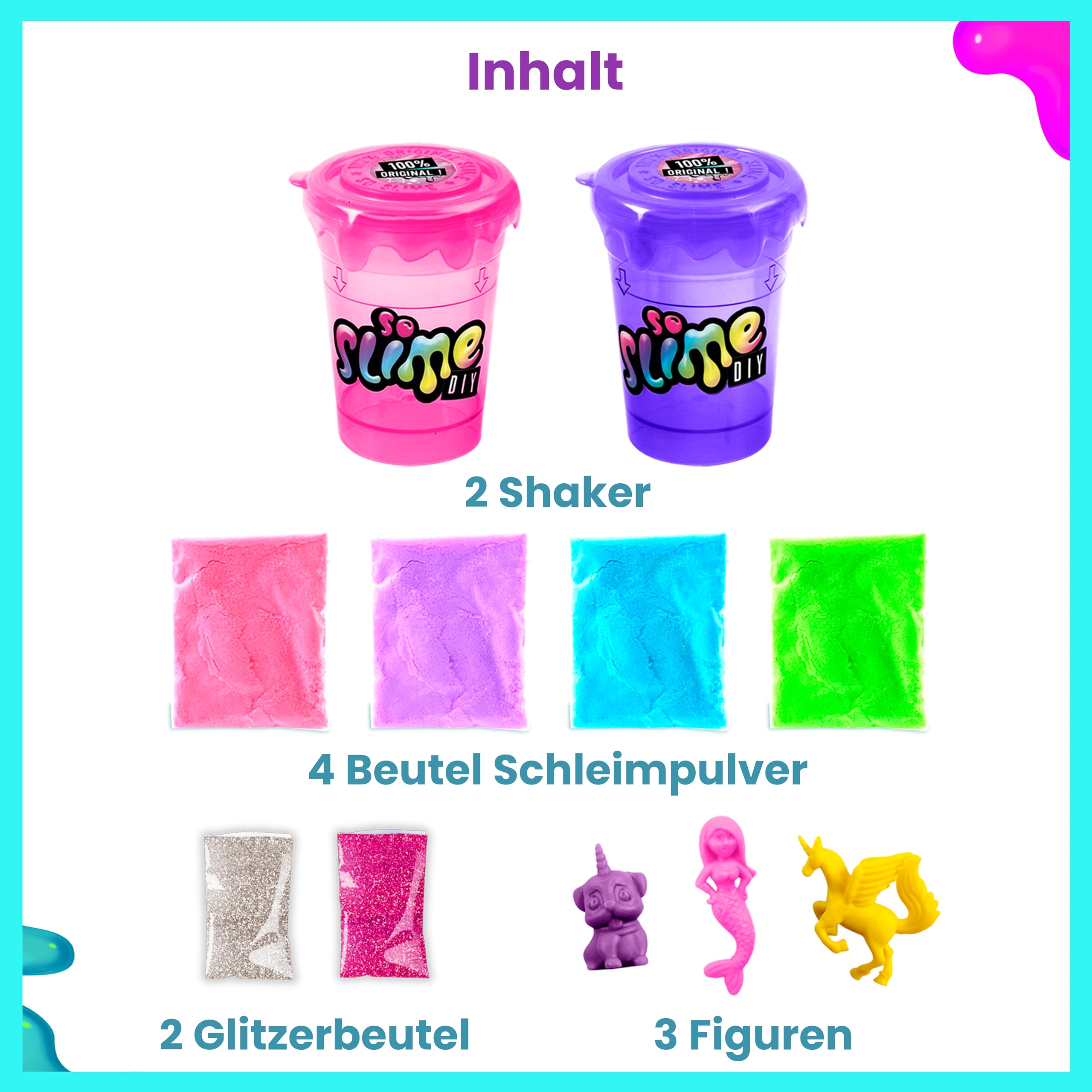 Canal Toys So Slime Mini Aktentasche – Leuchtender & Farbwechsel Schleim