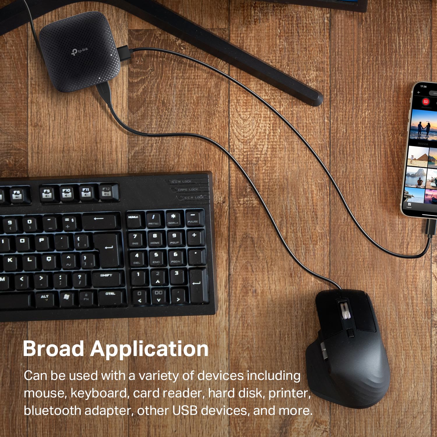 TP-Link UH400 V3 4-Port-USB3-Hub, Schwarz