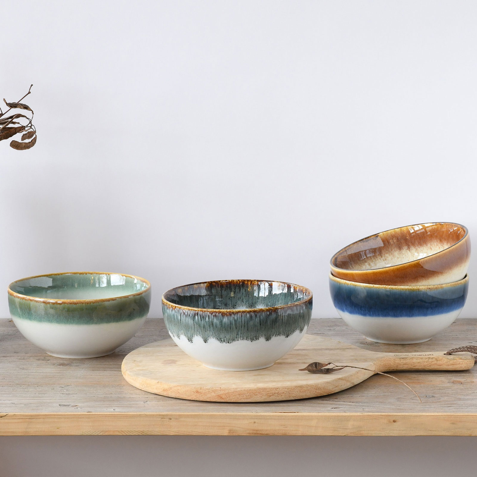 CreaTable Cascade 17546 Buddha Bowl Set, 4-teilig