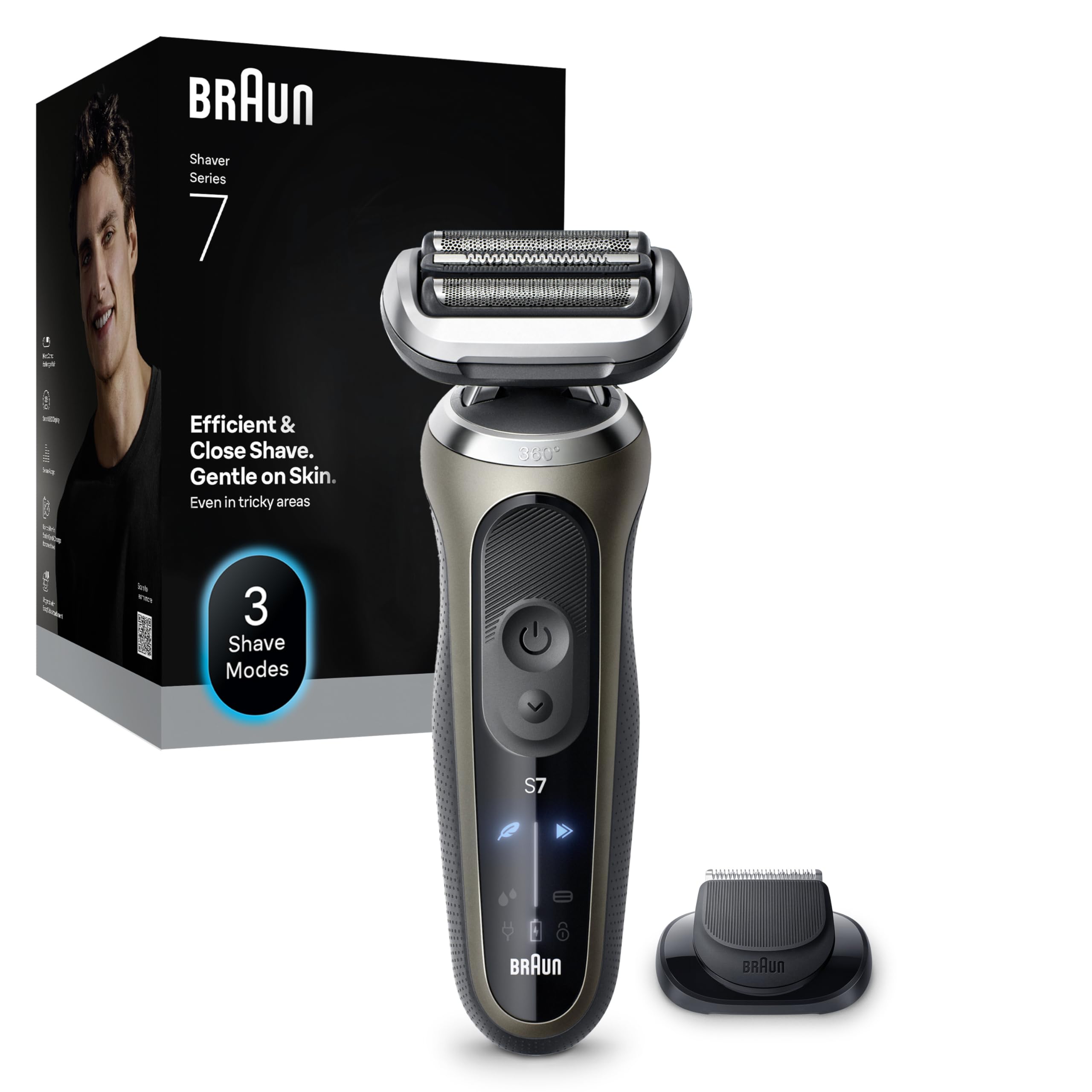 BRAUN Series 7 Elektrorasierer 72-C1200s Herrenrasierer Präzisionstrimmer Rasur
