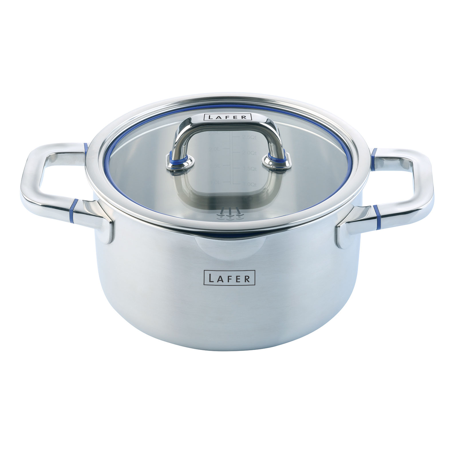 Johann Lafer 28220 EX Fleischtopf mit Deckel 20cm/3,0 Liter Edelstahl  Induktionsgeeignet