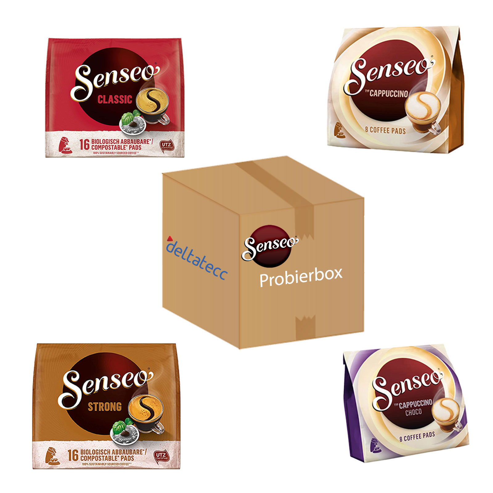 Philips Senseo Pads Probierpaket Probierbox verschiedene Sorten 6er Pack