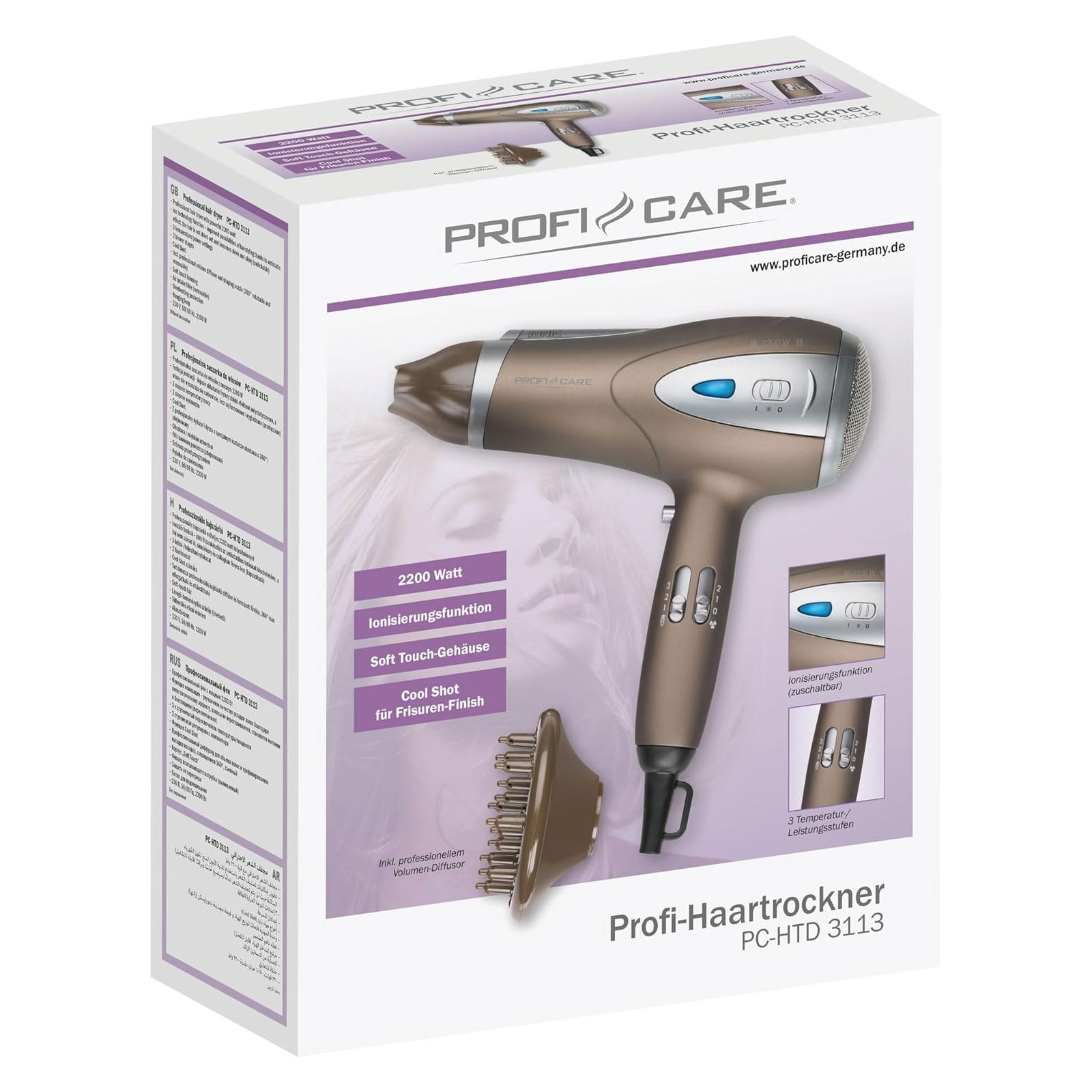 PROFI CARE PC-HTD 3113 Haartrockner