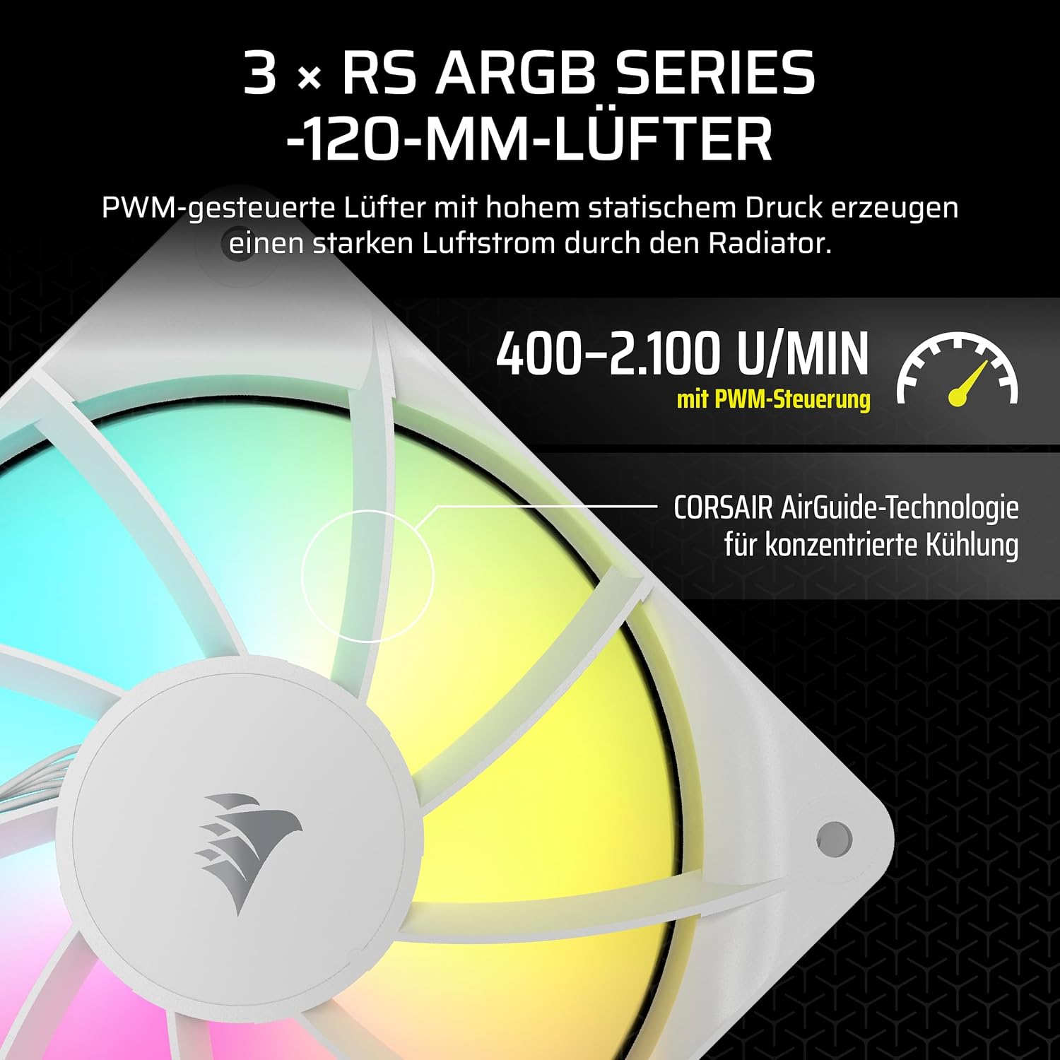 Corsair Nautilus 360 RS ARGB CPU-Flüssigkeitskühler – 360mm AIO