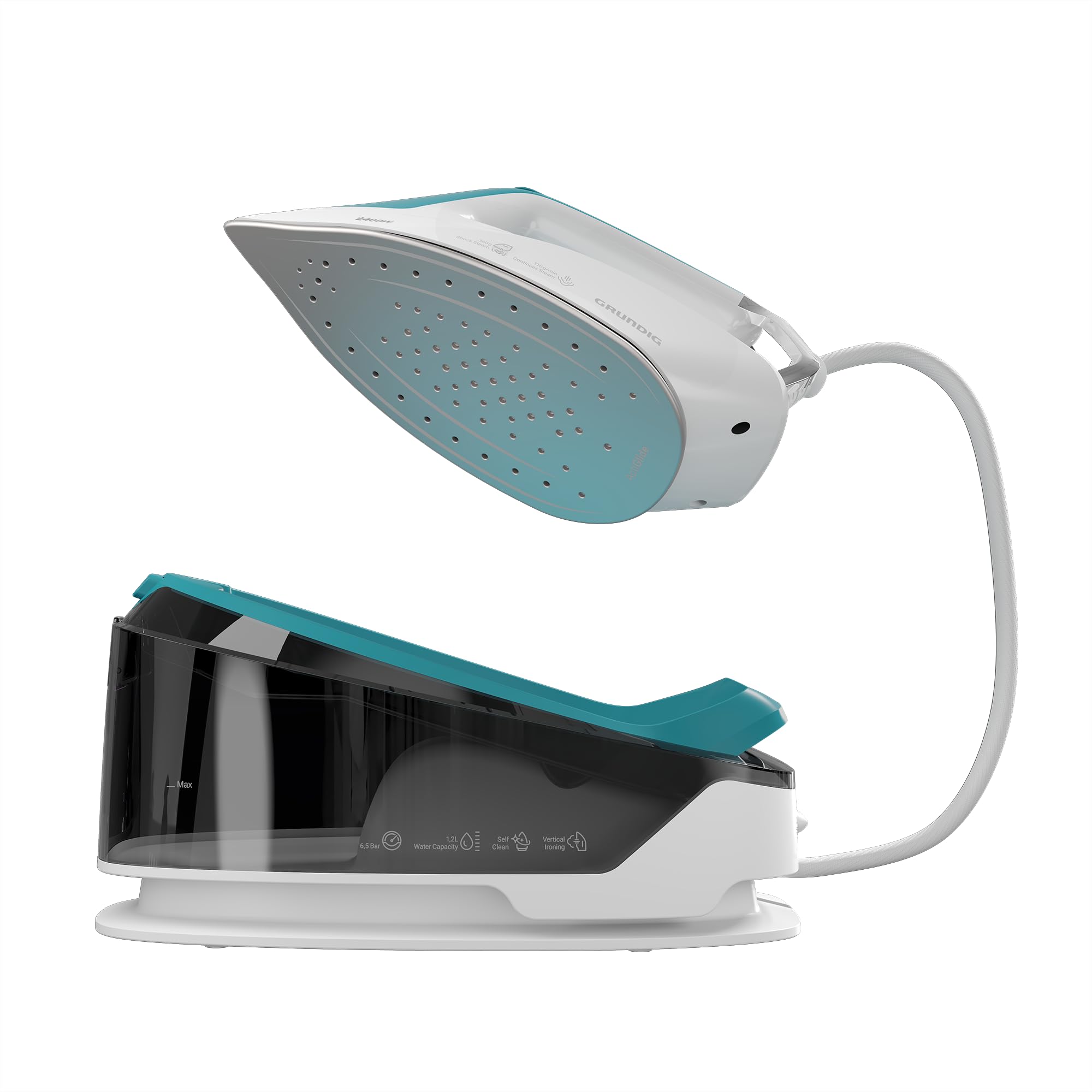 GRUNDIG SIS 6550 Dampfbügelstation, 2400 W, 6,5 bar
