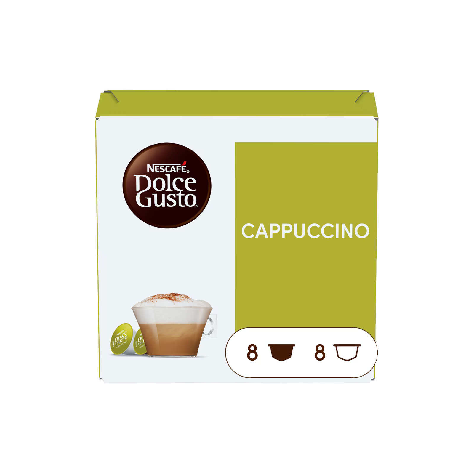 NESCAFÉ DOLCE GUSTO Topseller 6er Pack, Dallmayr Crema d´Oro (5x16 Kapseln) + Cappuccino (1x16 Kapseln)

