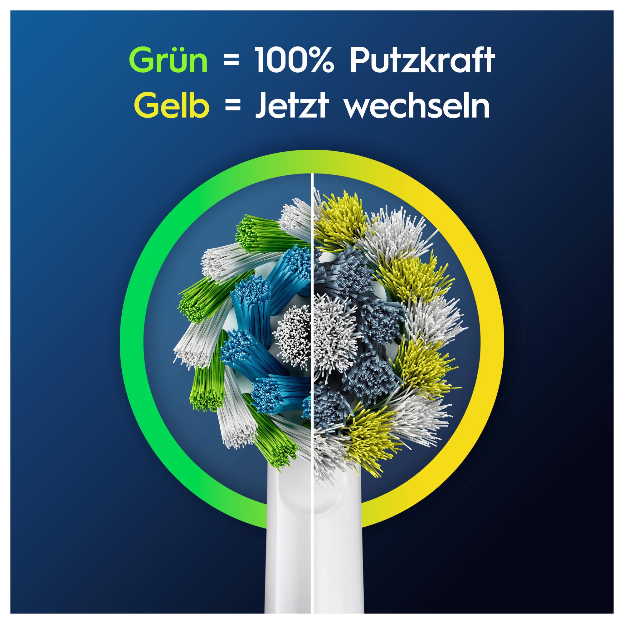 Oral-B Pro CrossAction 4 Stück weiß Aufsteckbürsten