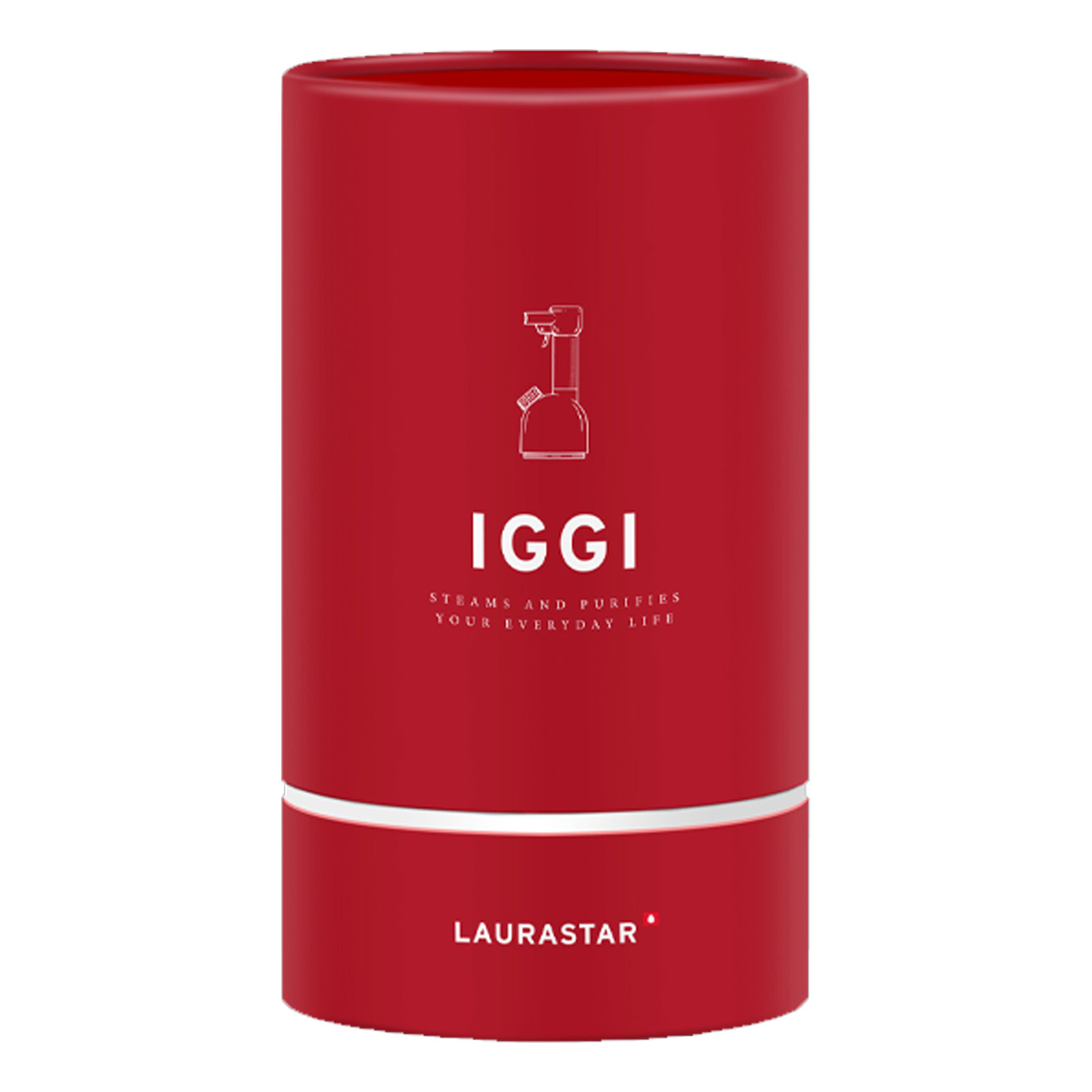 LAURASTAR IGGI Pure Intense Red Steamer (Dampfbürste, 3,9 bar, Transportbeutel)
