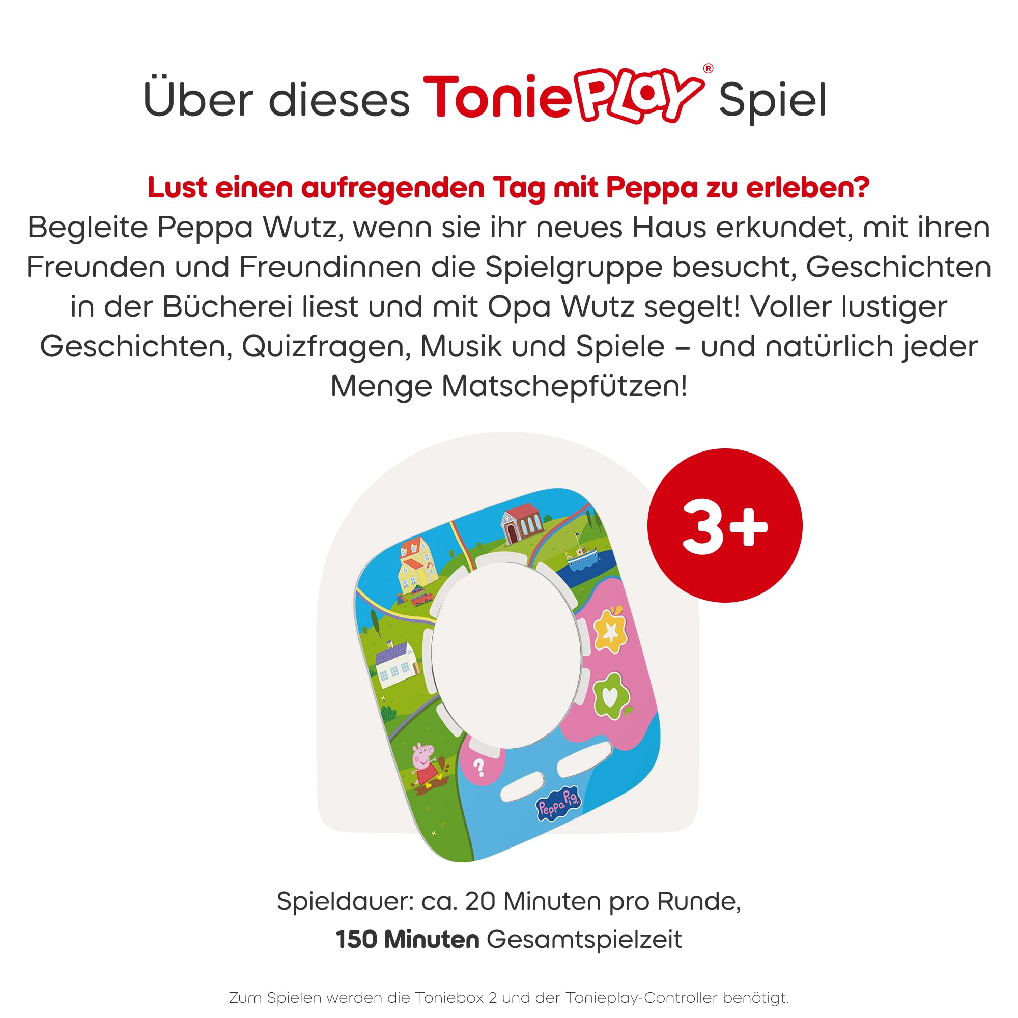 tonies Tonieplay Game – Peppa Pig: EIN Spieltag mit Peppa