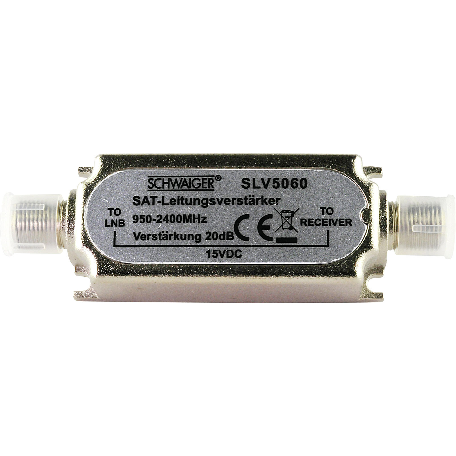 Schwaiger SLV5060 531 SAT-Leitungsverstärker 20dB 950-2400MHz