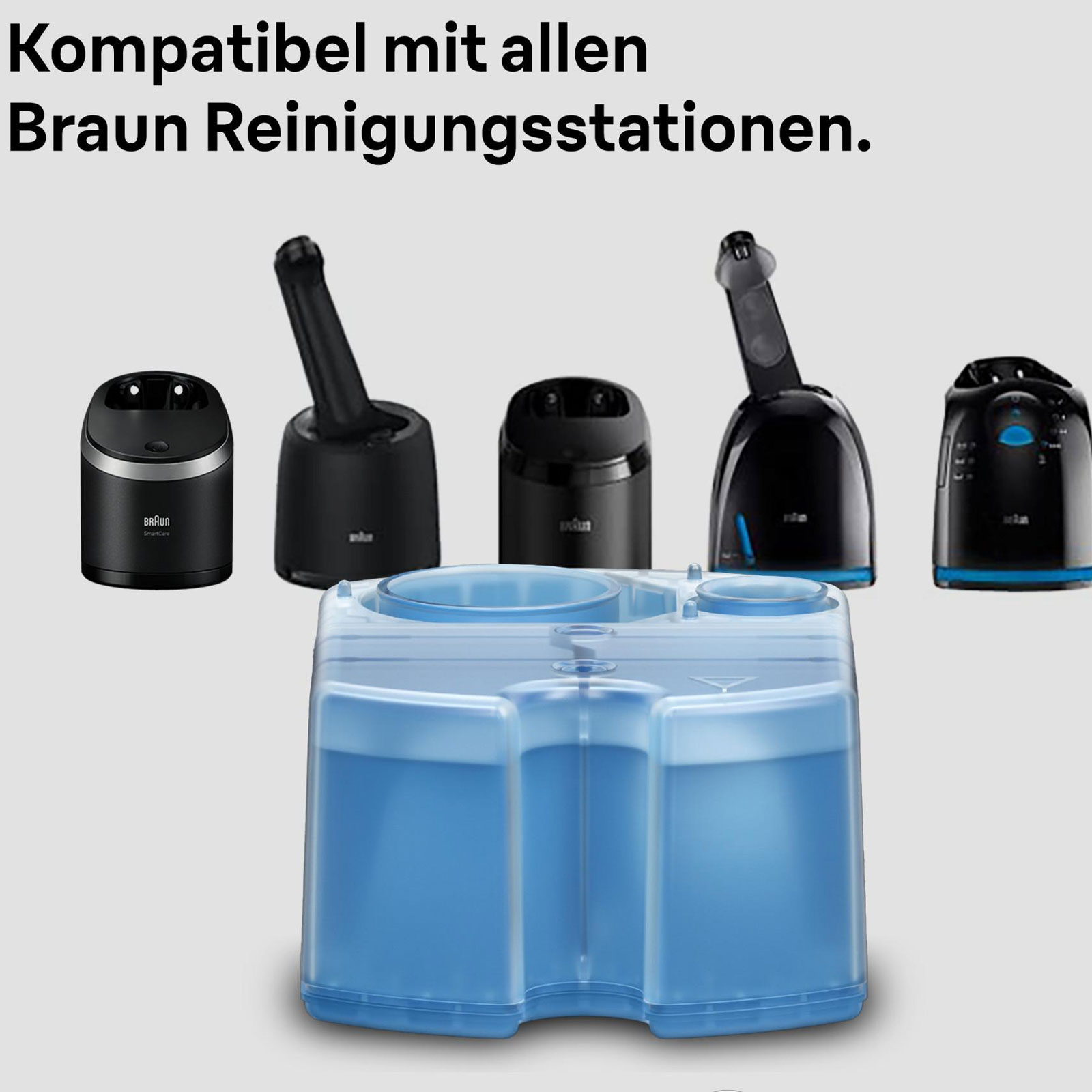 Braun 3-in-1 ShaverCare Reinigungskartuschen für Reinigungsstationen